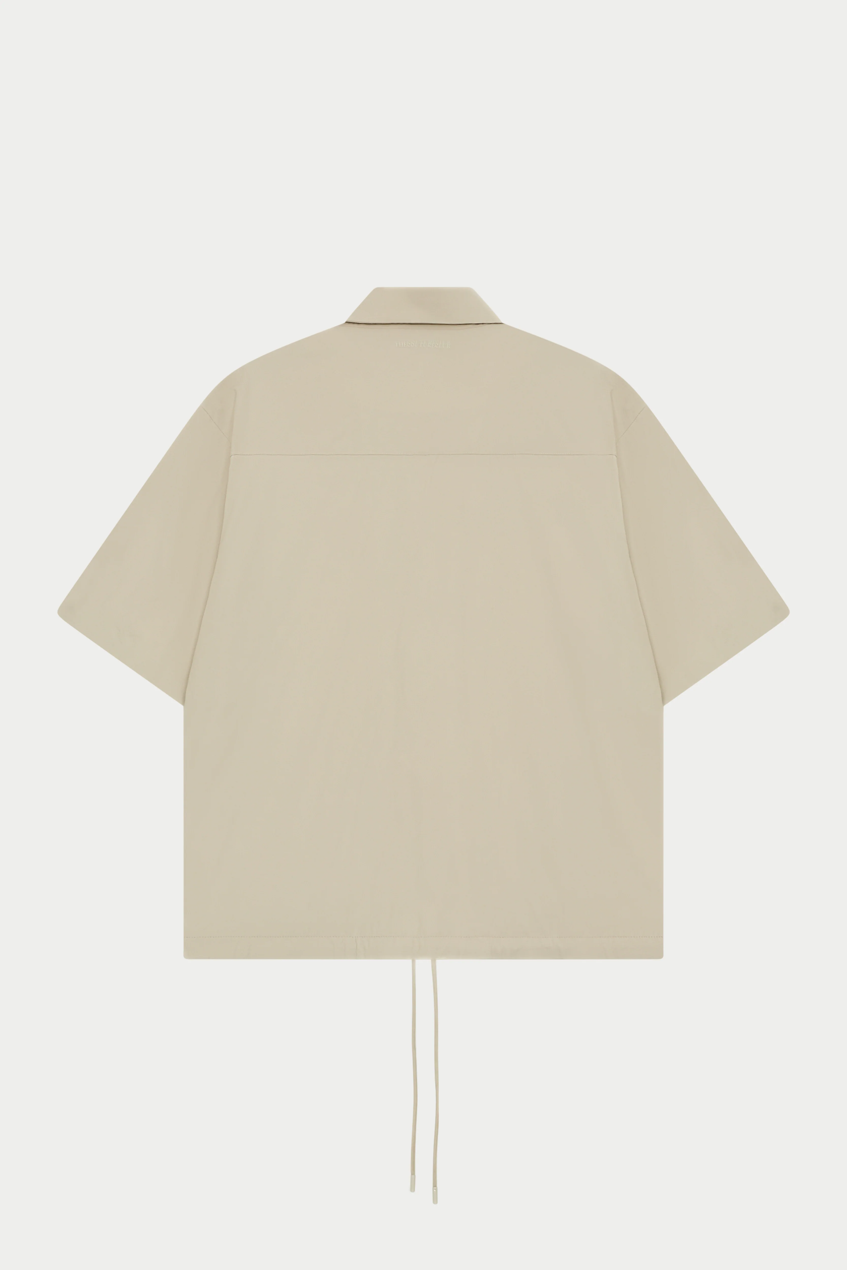 NYLON DRAWCORD SHIRT - STONE