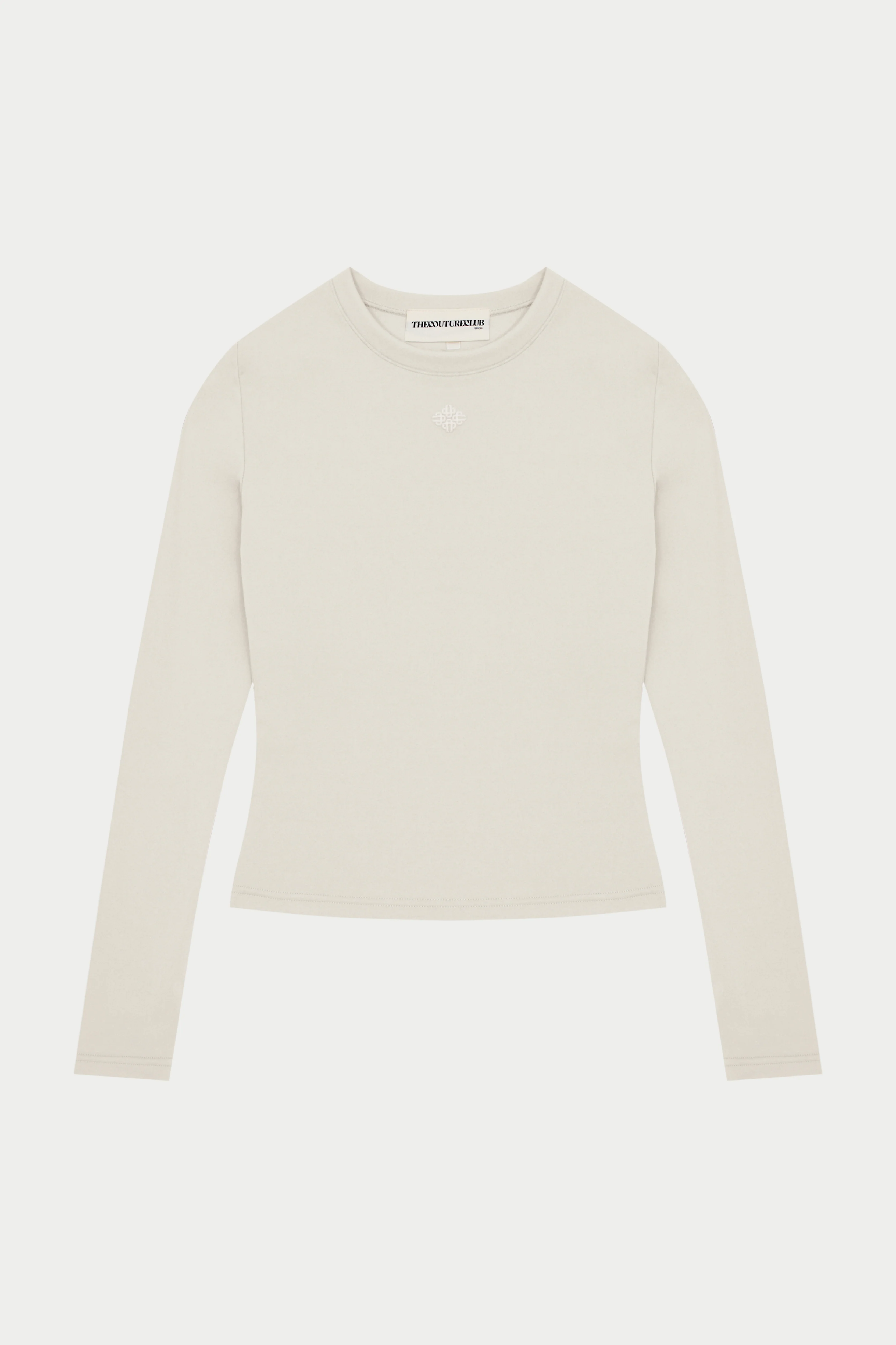 SCULPTING STRETCH LONG SLEEVE TOP - BONE