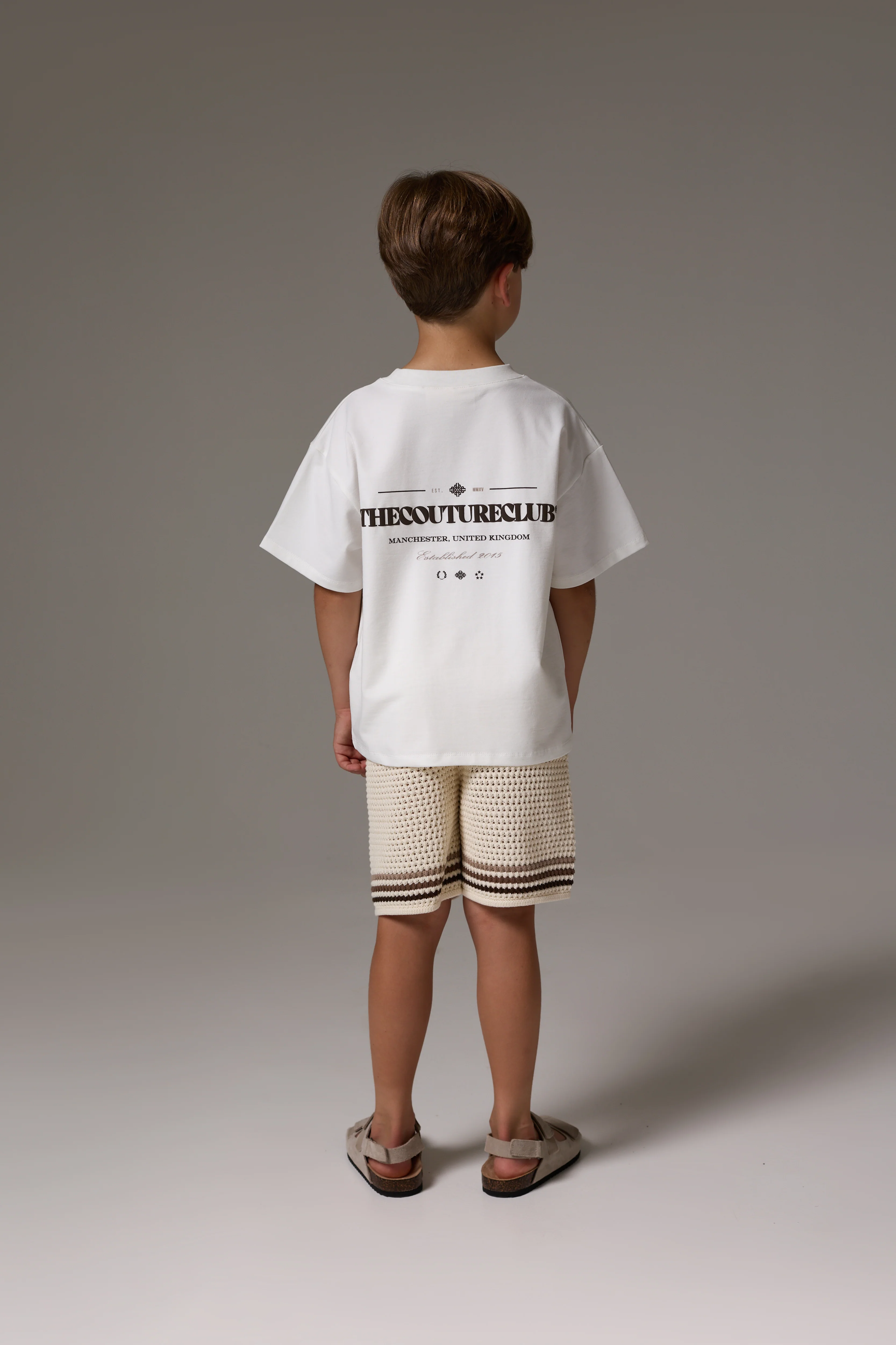 JUNIOR COPYRIGHT MULTI GRAPHIC T-SHIRT - OFF WHITE