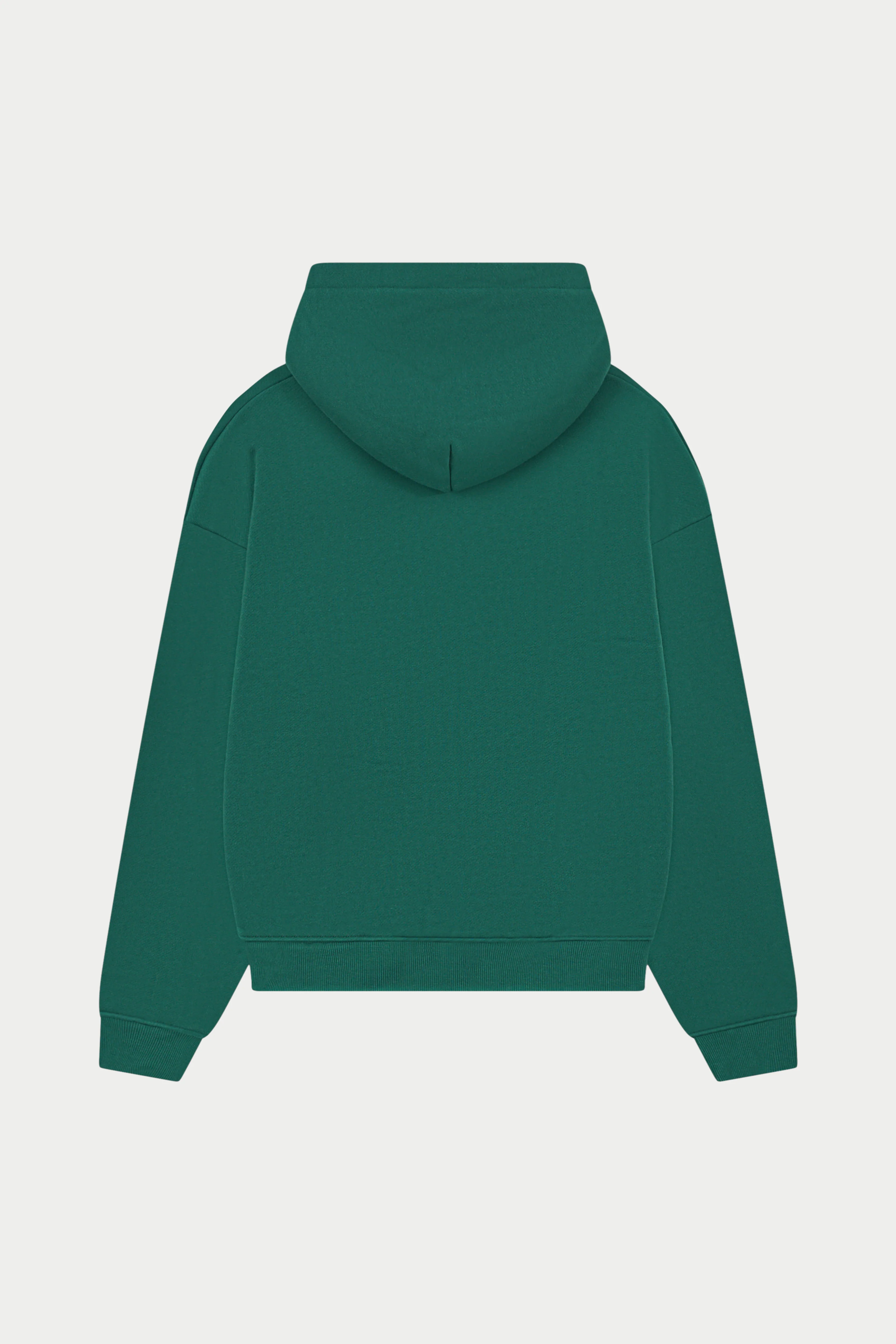 HEAVYWEIGHT MONOGRAM EMBLEM HOODIE - FOREST GREEN