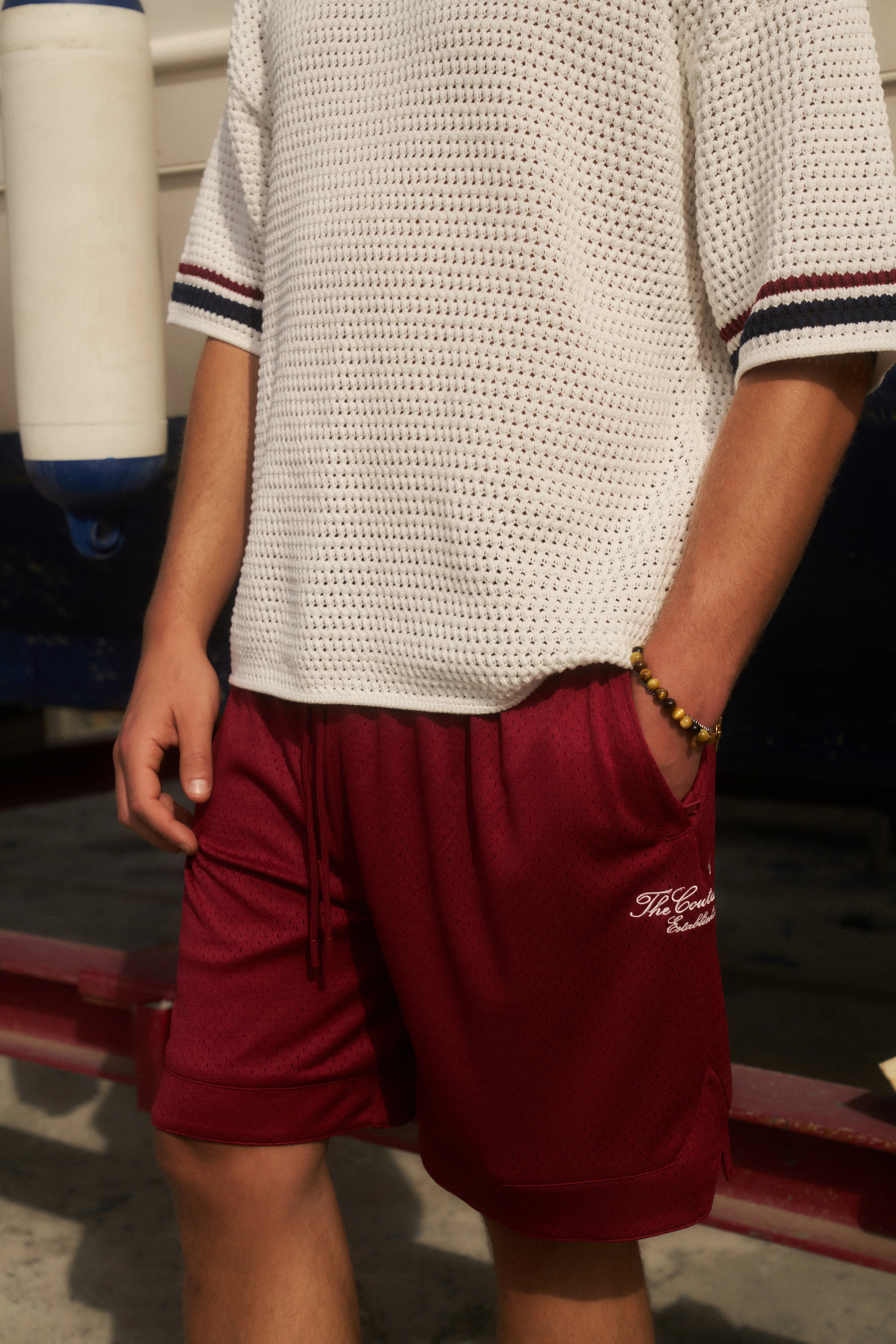 AIRTEX SHORTS - BURGUNDY