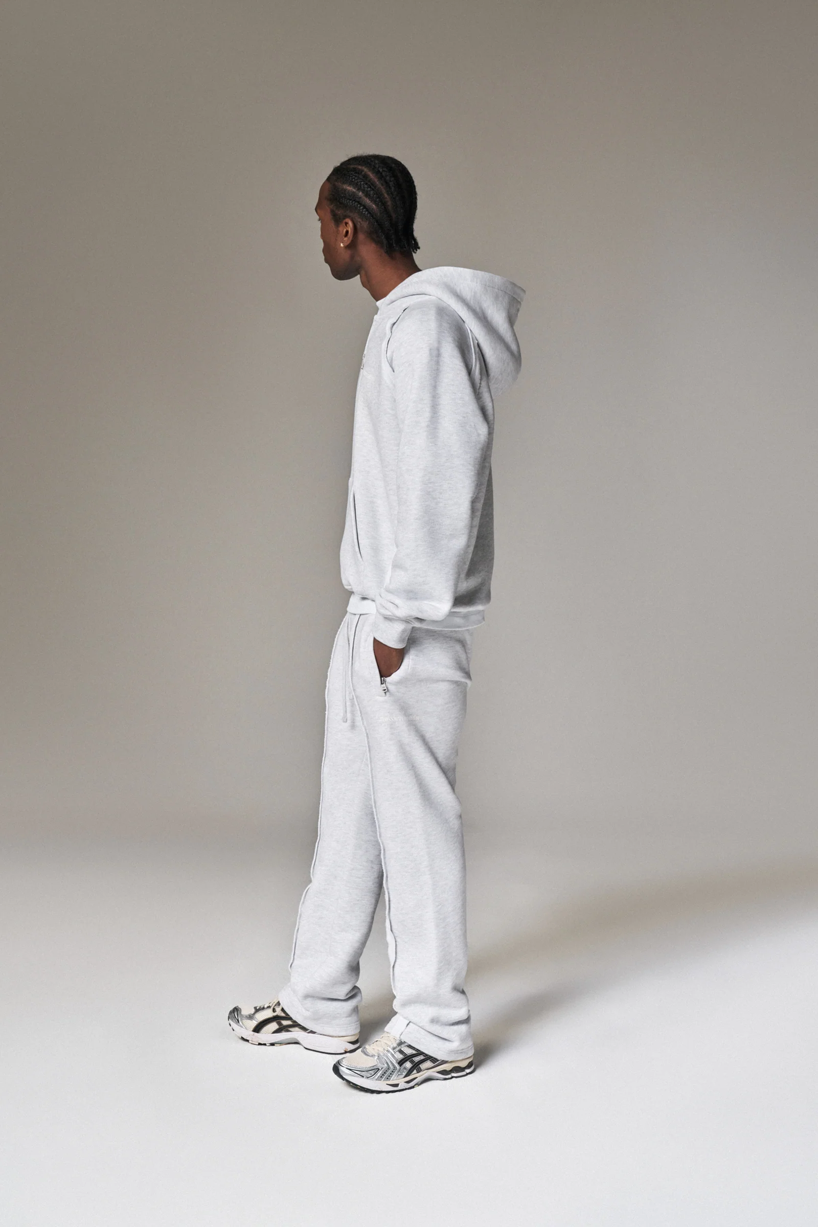 COPYRIGHT STRAIGHT LEG JOGGERS - GREY MARL