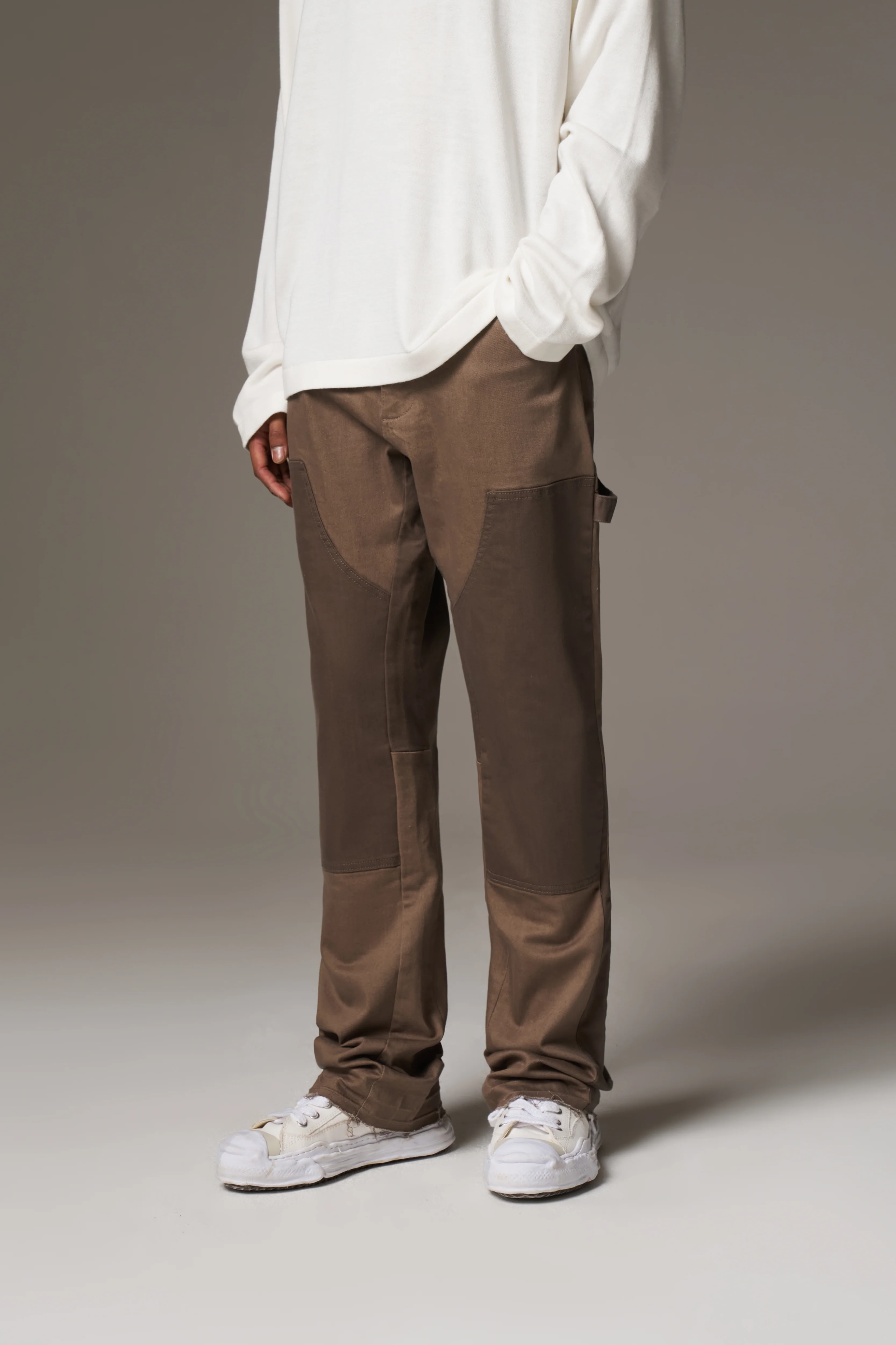 CANVAS CARPENTER TROUSER - BROWN