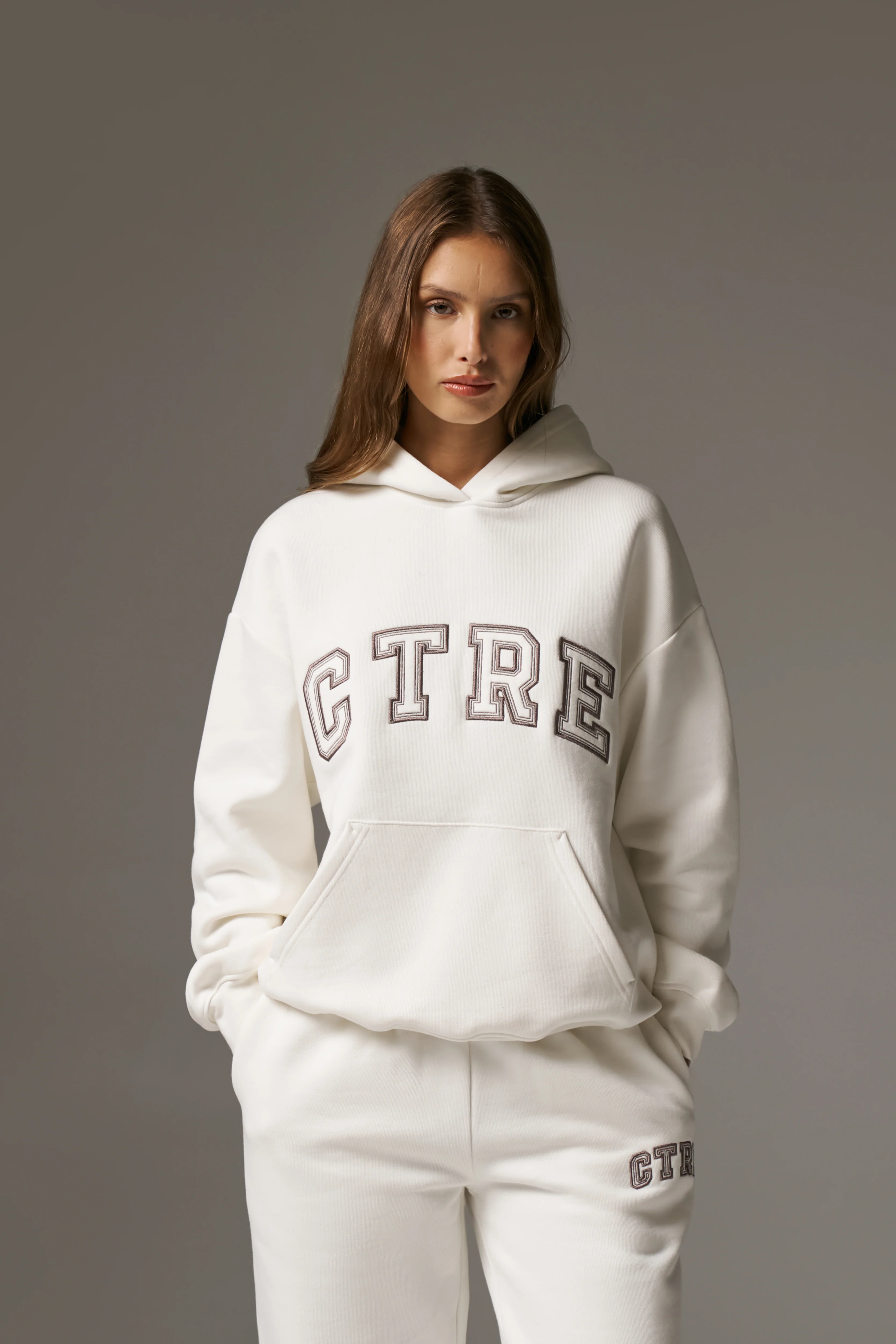 CTRE RELAXED HOODIE - OFF WHITE