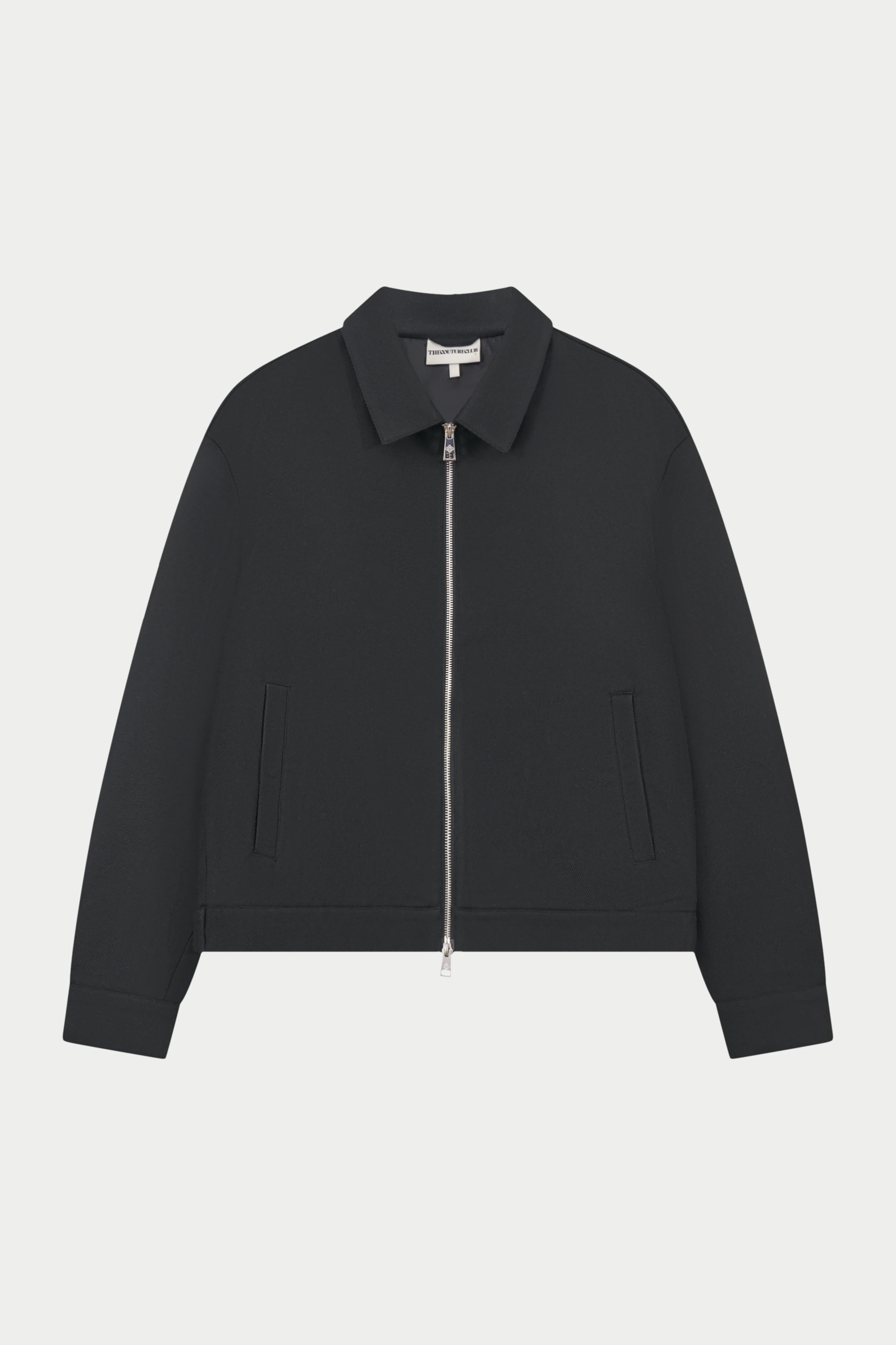 TAILORED WOOL BLEND JACKET - BLACK