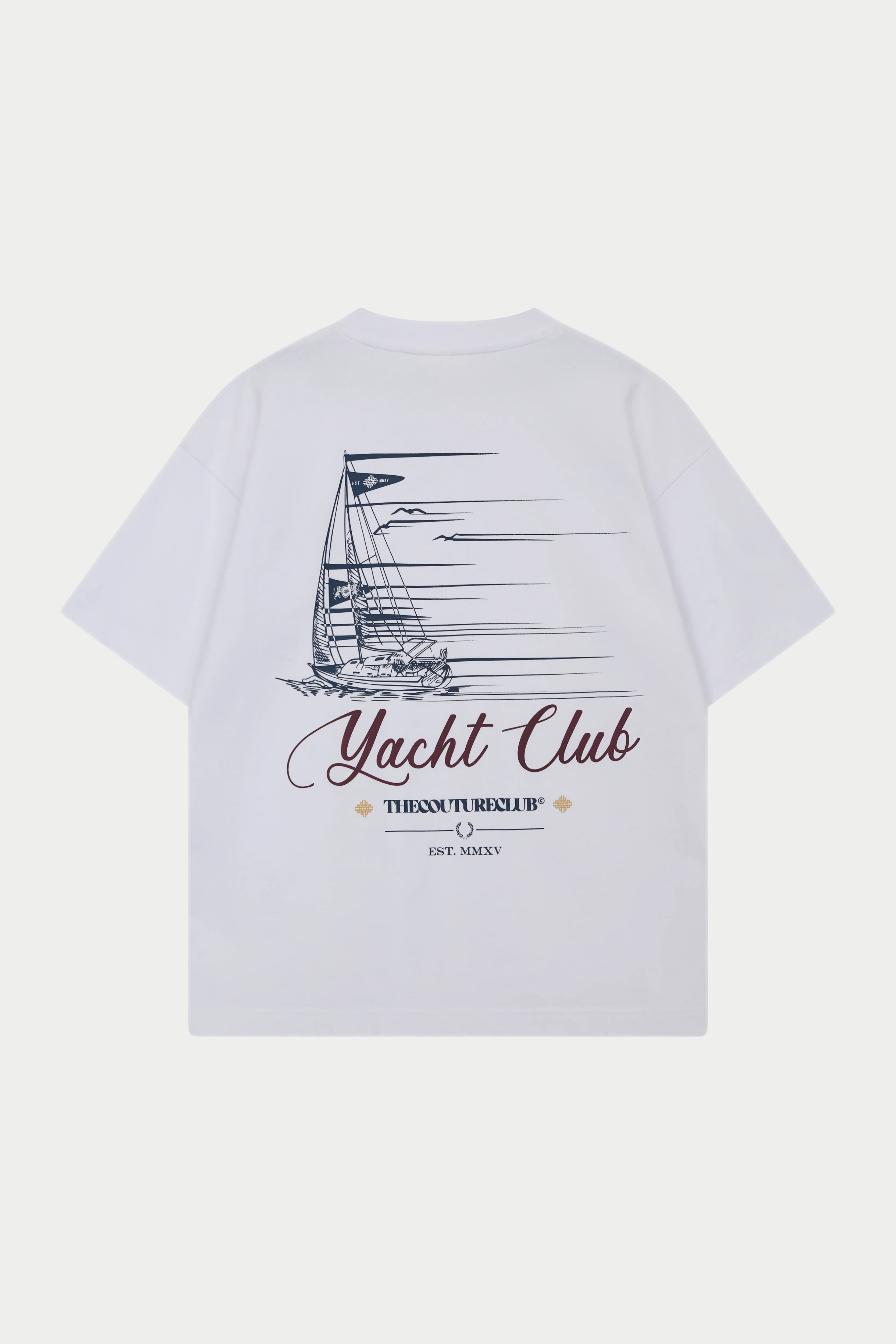 YACHT CLUB GRAPHIC T-SHIRT - WHITE