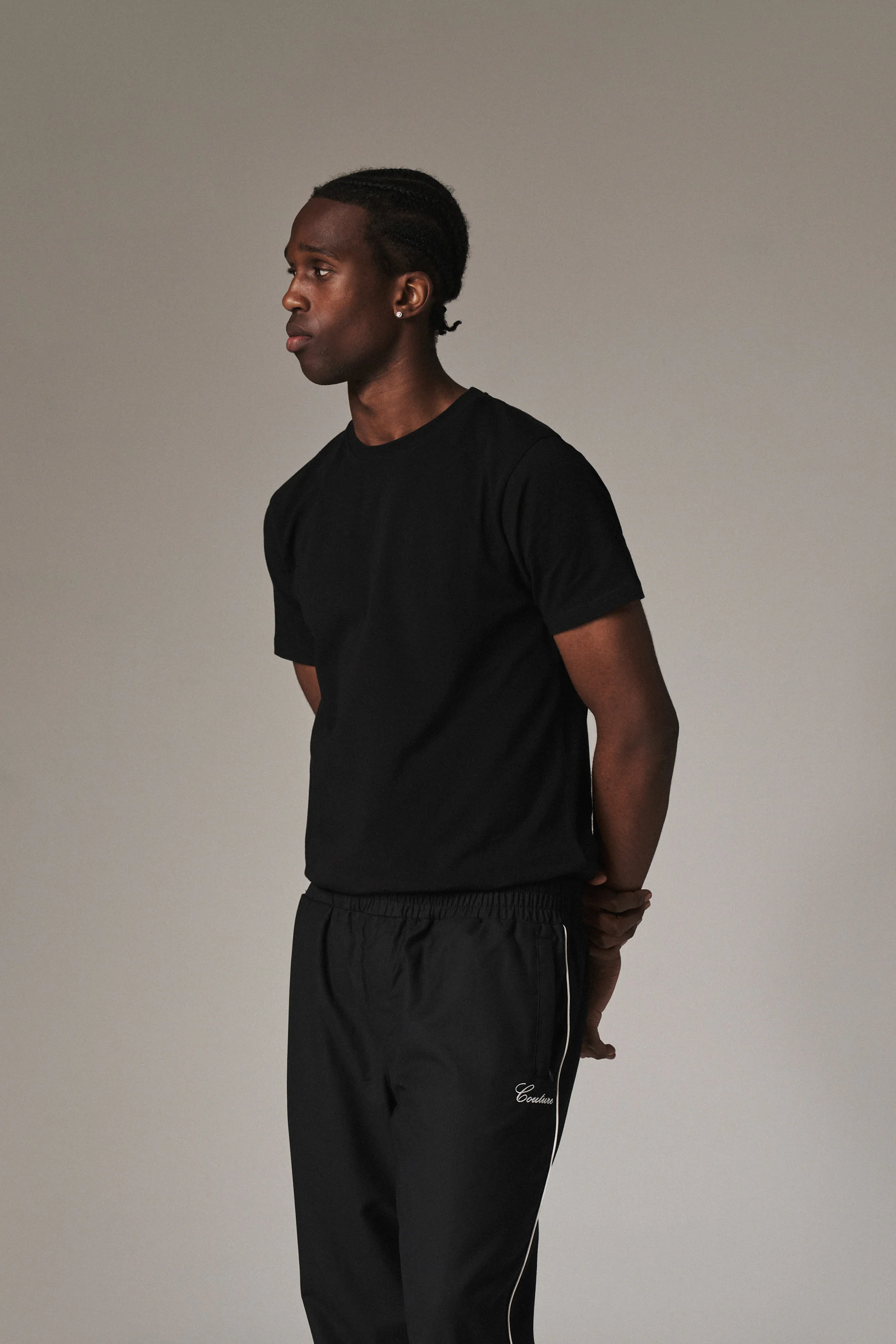 UNBRANDED SLIM T-SHIRT - BLACK