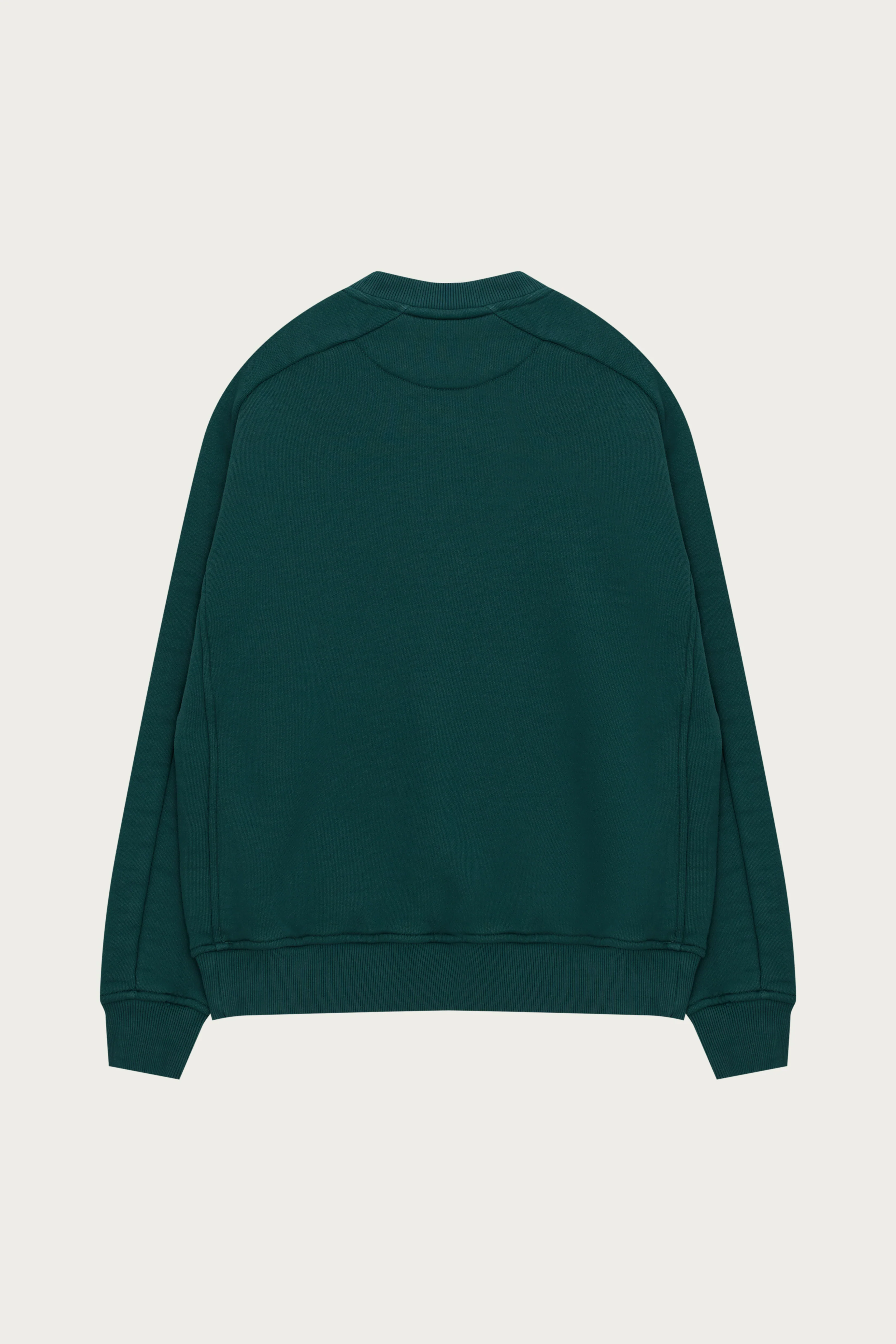 LAUNDERED CLASSICS SEAM DETAIL SWEATSHIRT - GREEN