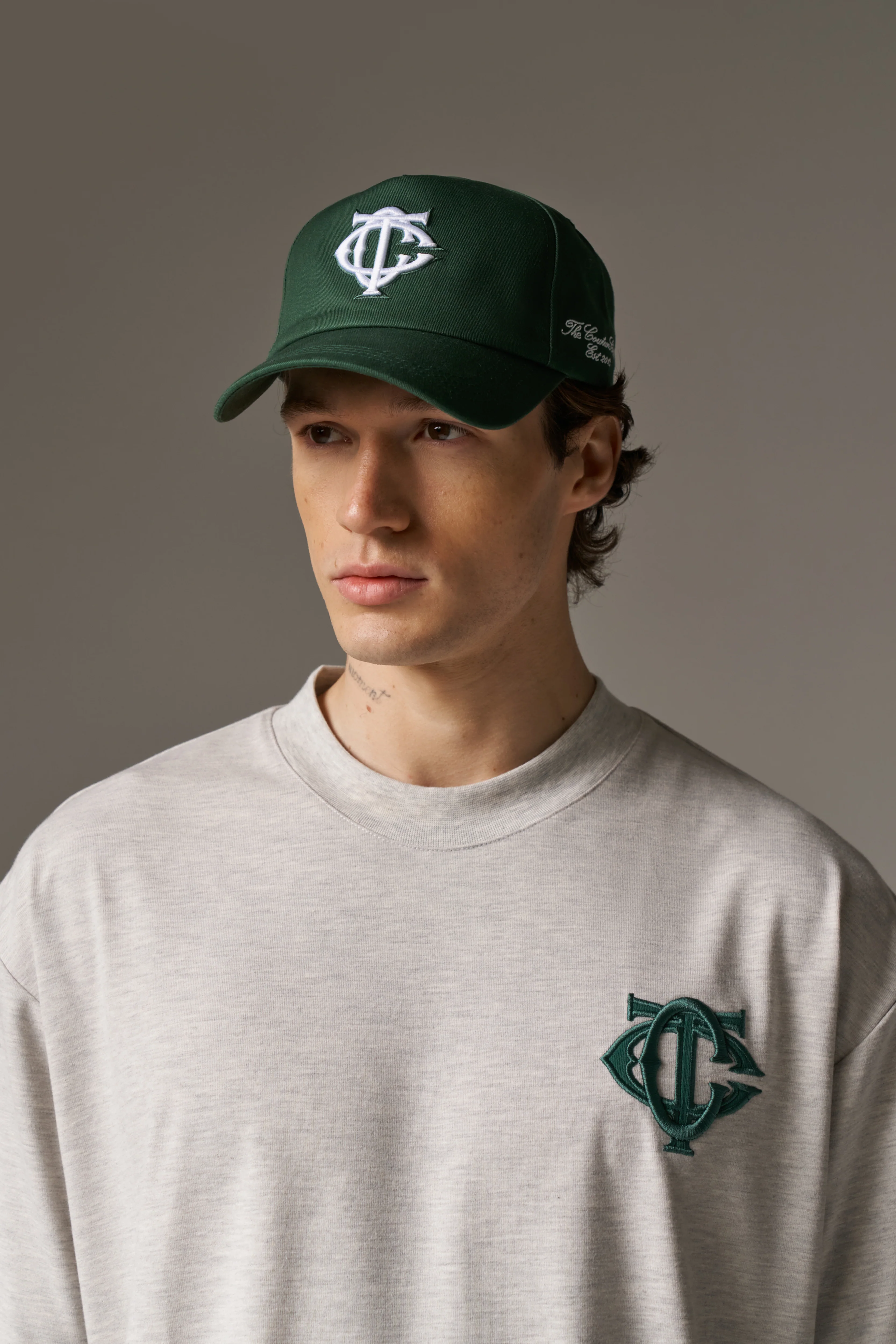 MONOGRAM EMBLEM CAP - GREEN