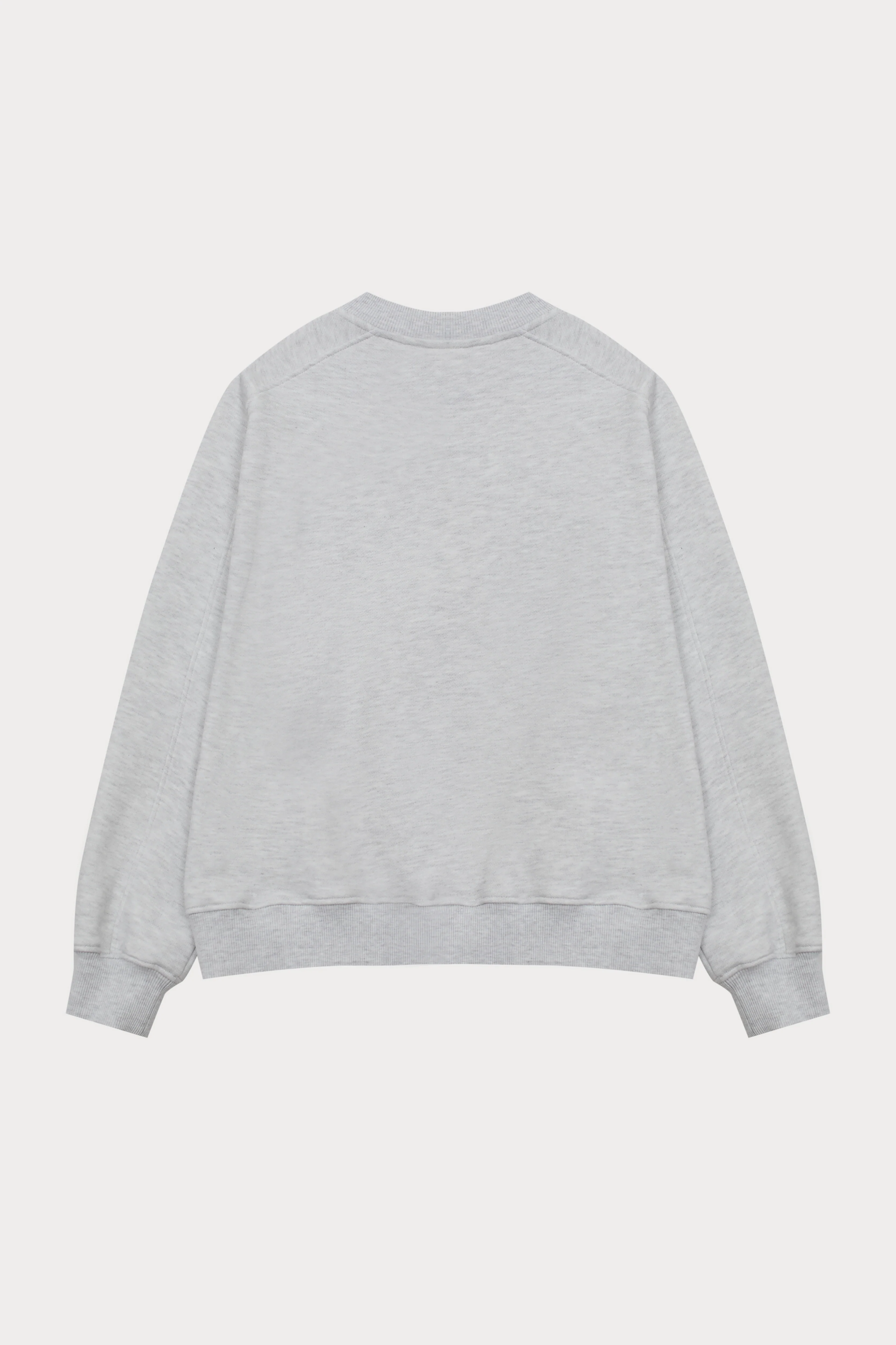 EMBOSSED SWEATSHIRT - GREY MARL
