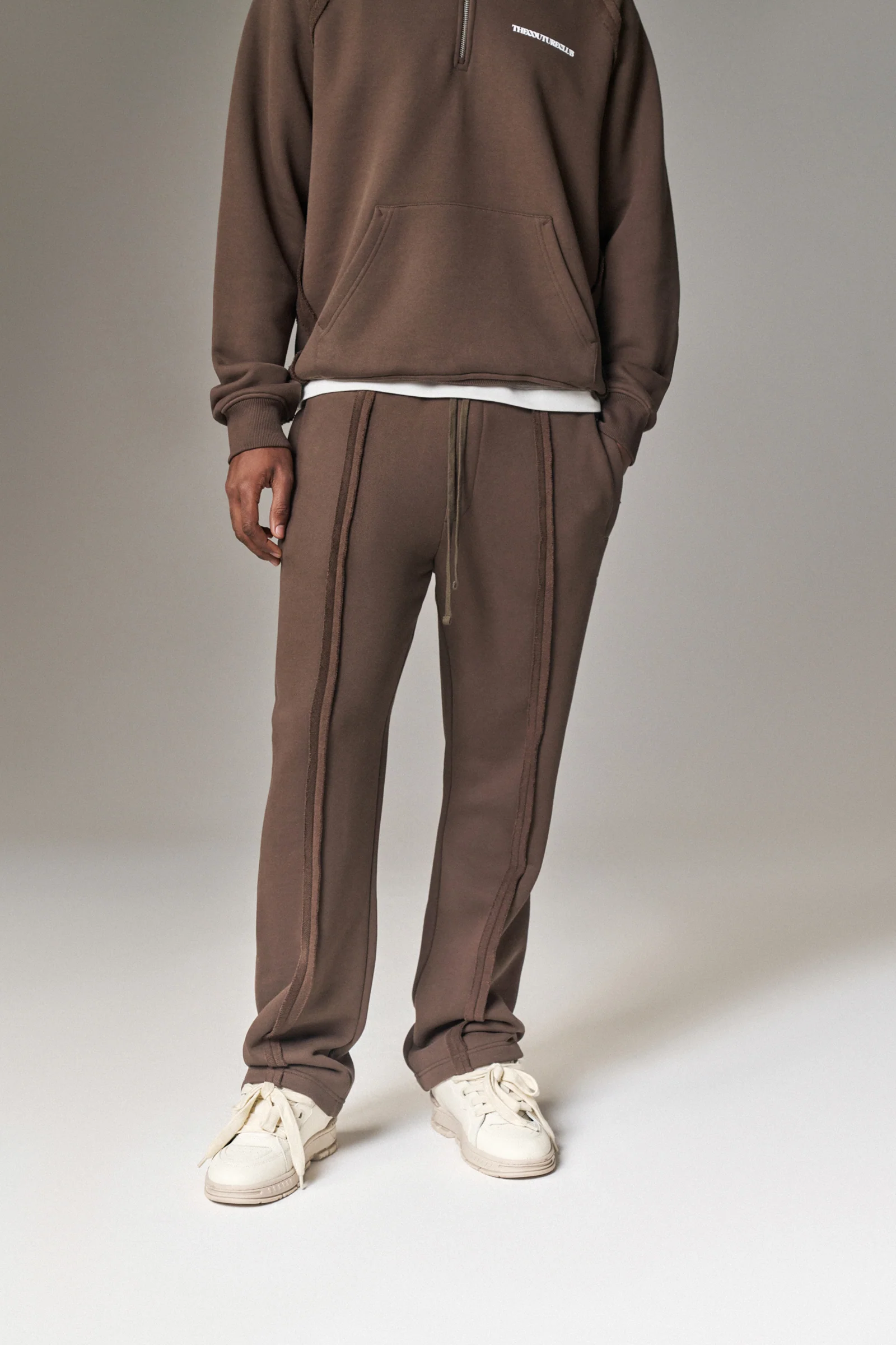 COPYRIGHT STRAIGHT LEG JOGGERS - BROWN