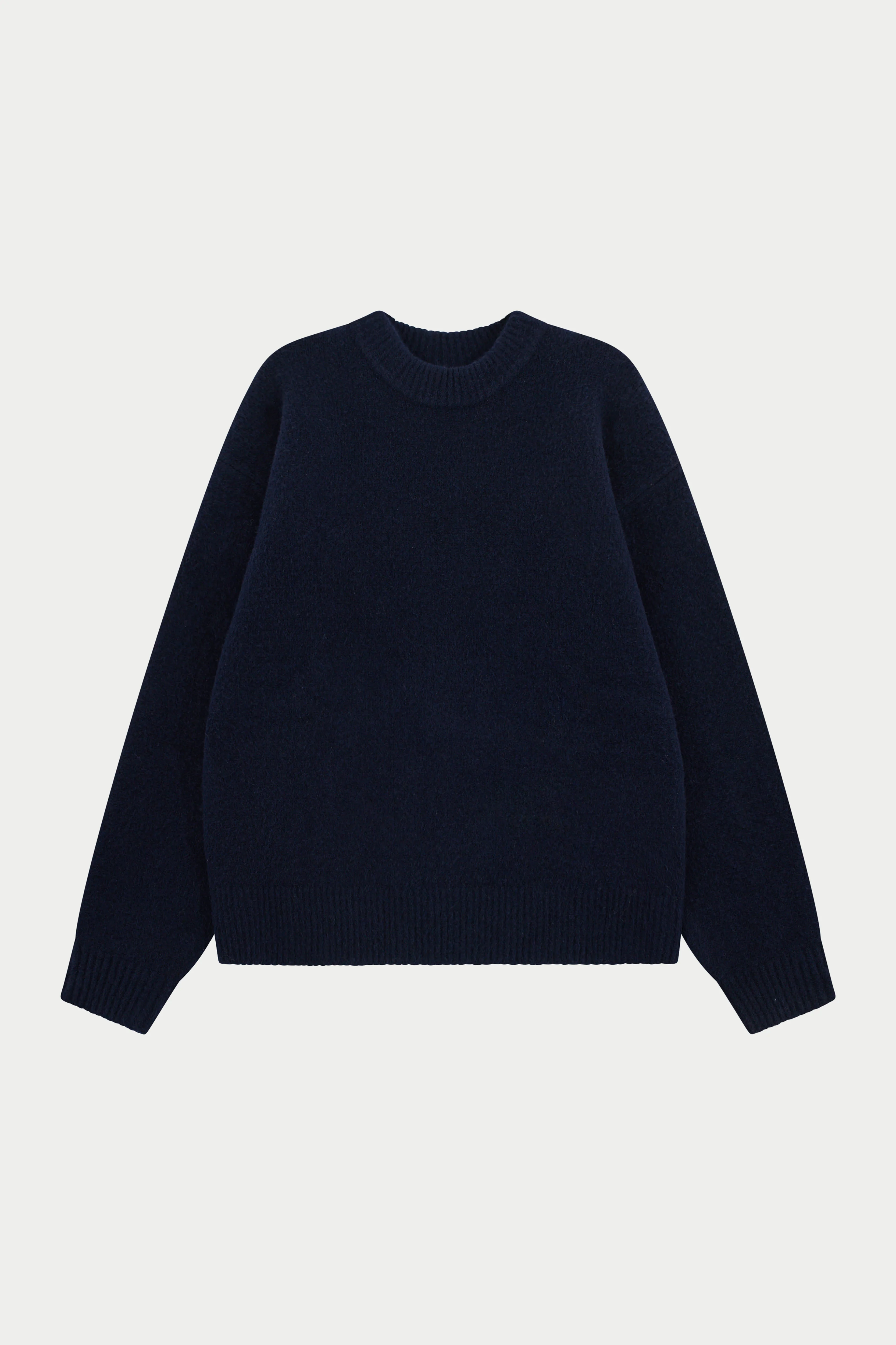 COPYRIGHT BRUSHED KNIT JUMPER - NAVY