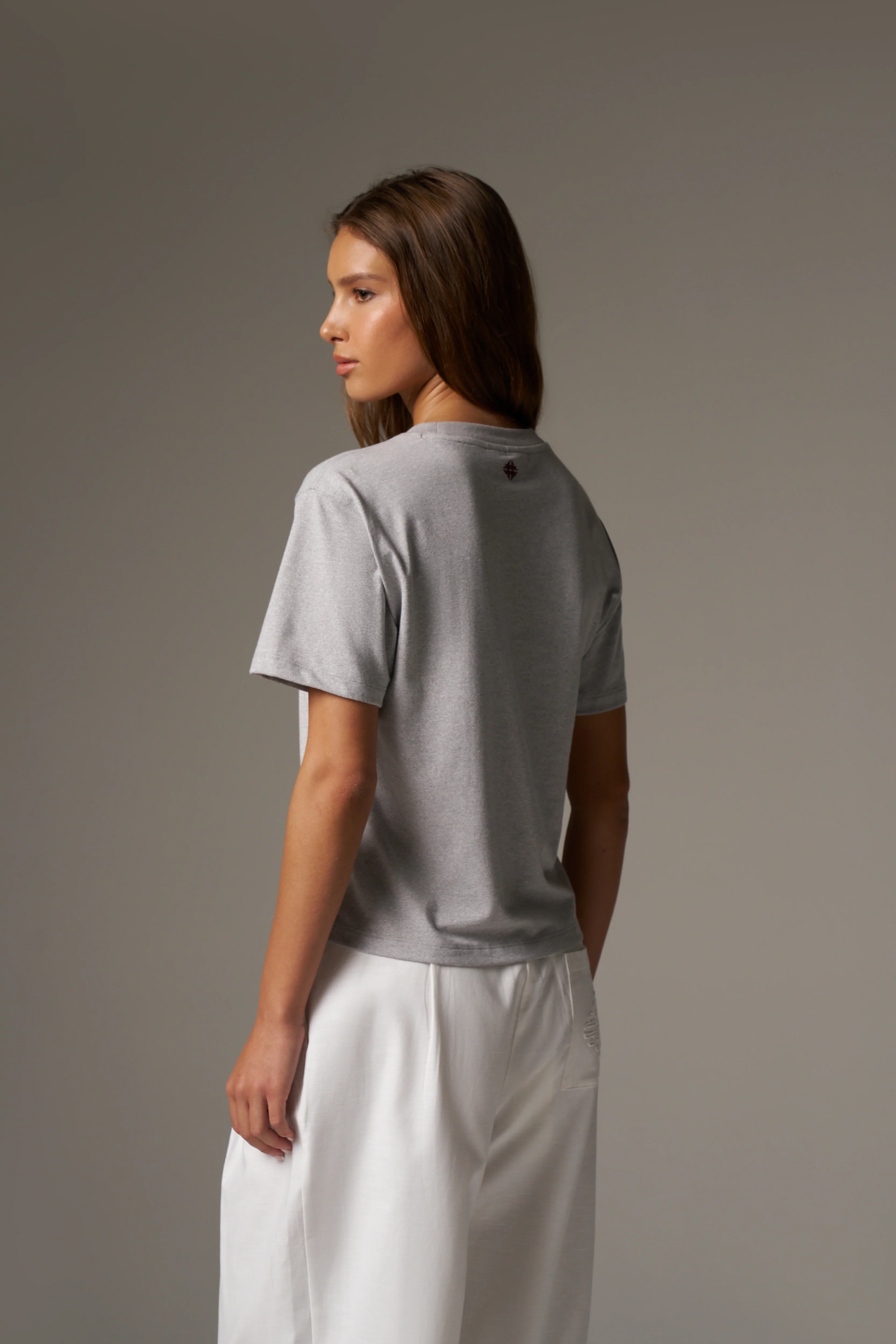 CTRE LIGHTWEIGHT BABY TEE - GREY MARL