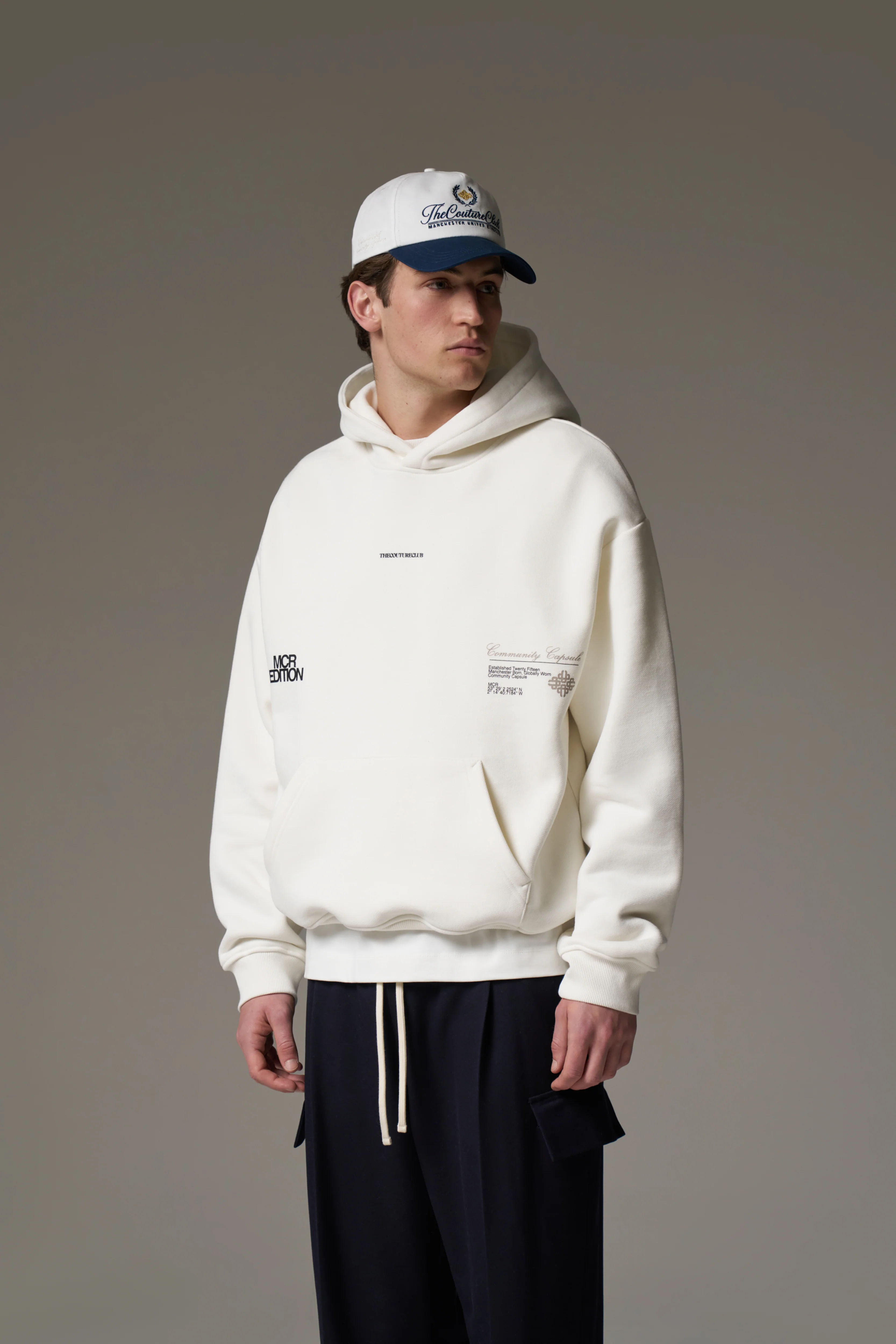 COMMUNITY CAPSULE HOODIE - OFF WHITE