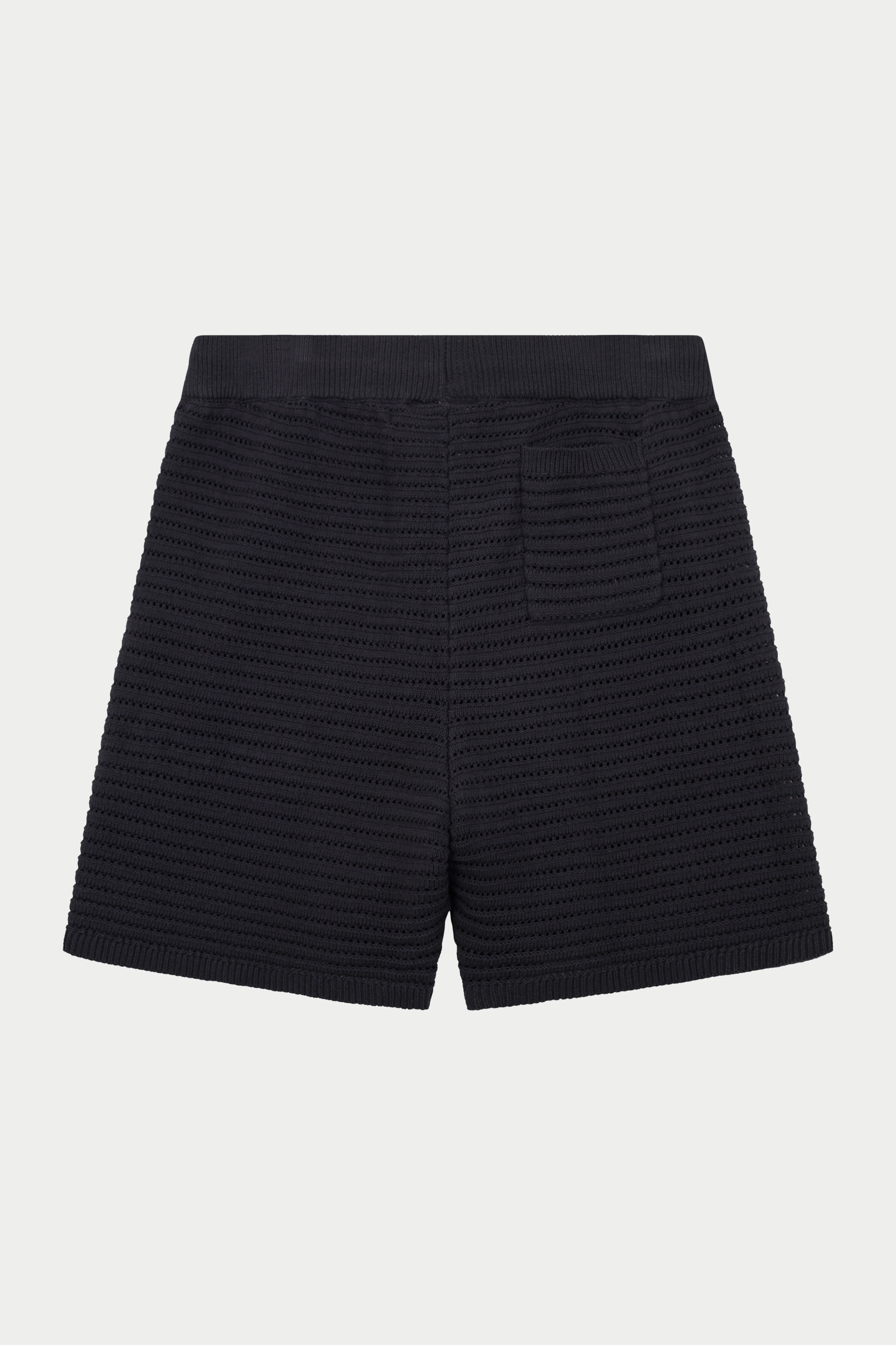 KNITTED SHORTS - CHARCOAL