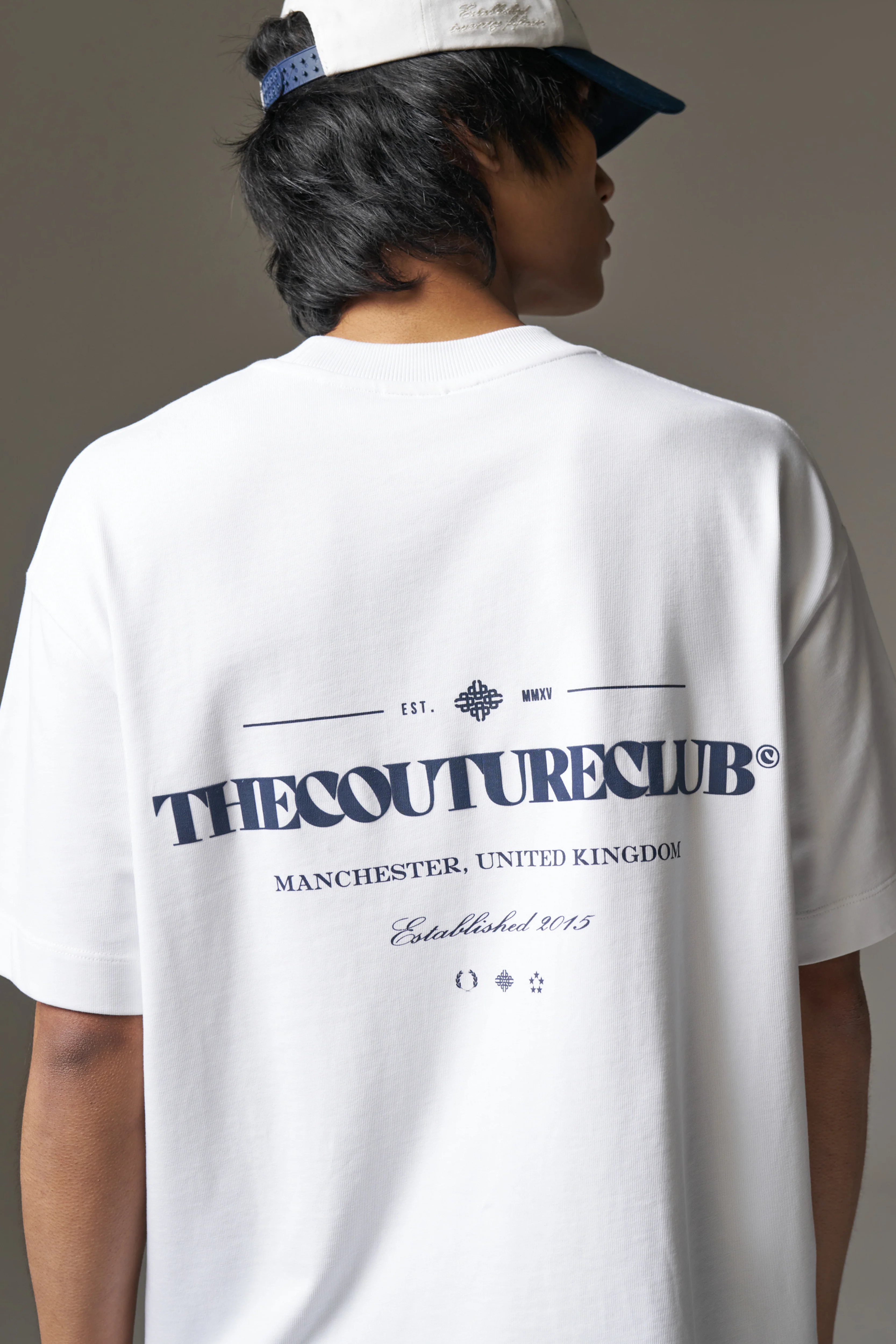 COPYRIGHT MULTI GRAPHIC T-SHIRT - NAVY