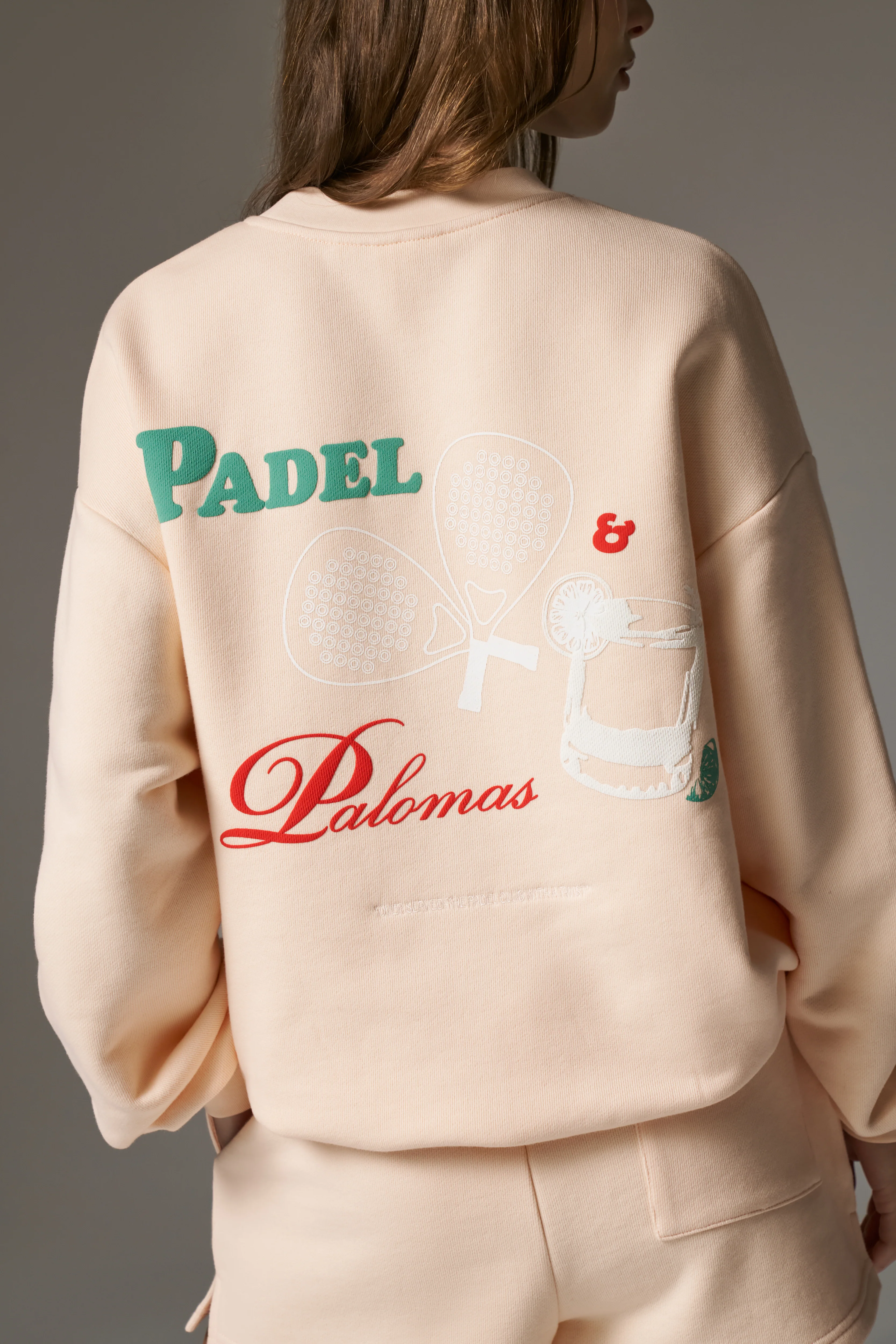 PADEL & PALOMAS SWEATSHIRT - PEACH
