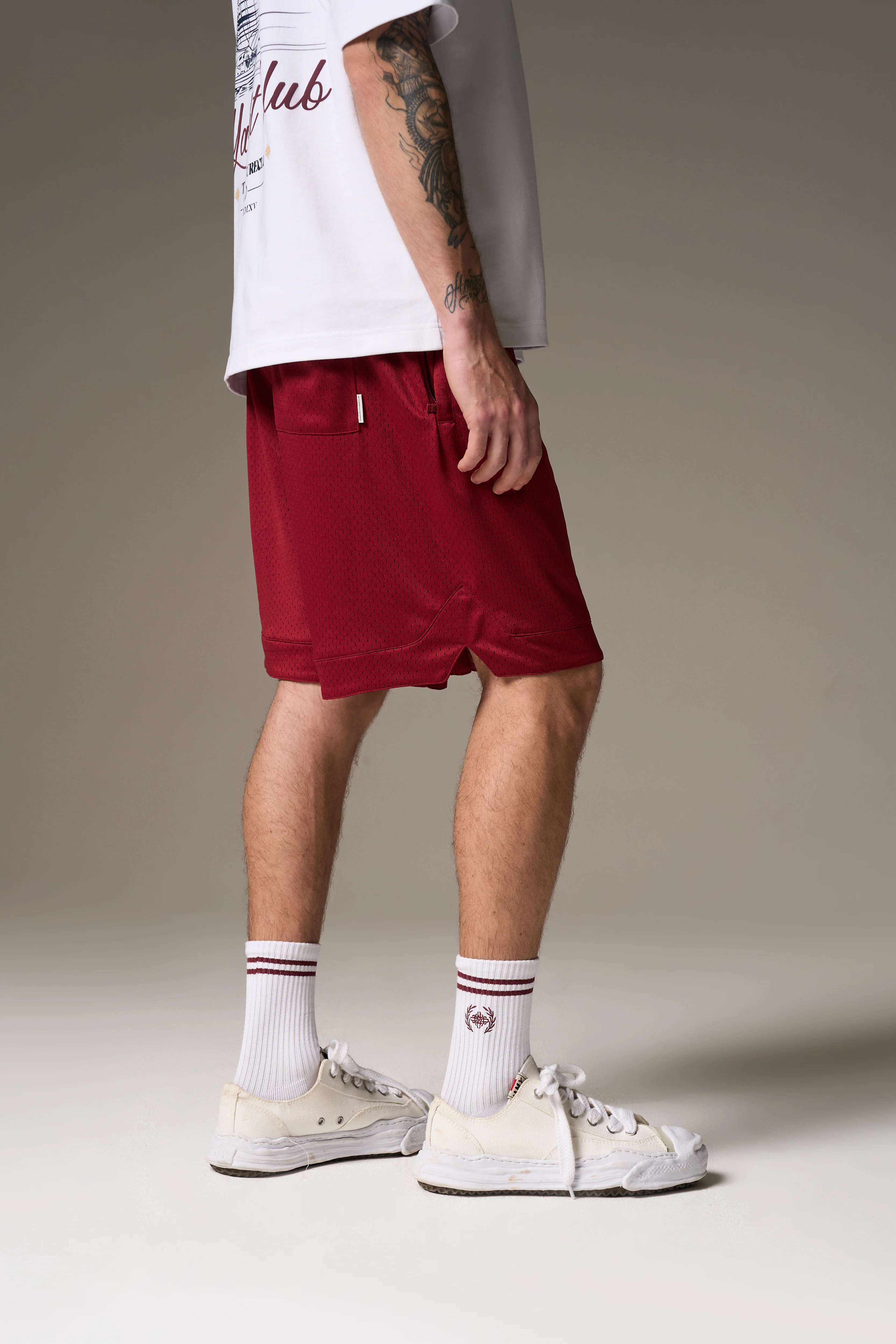 AIRTEX SHORTS - BURGUNDY
