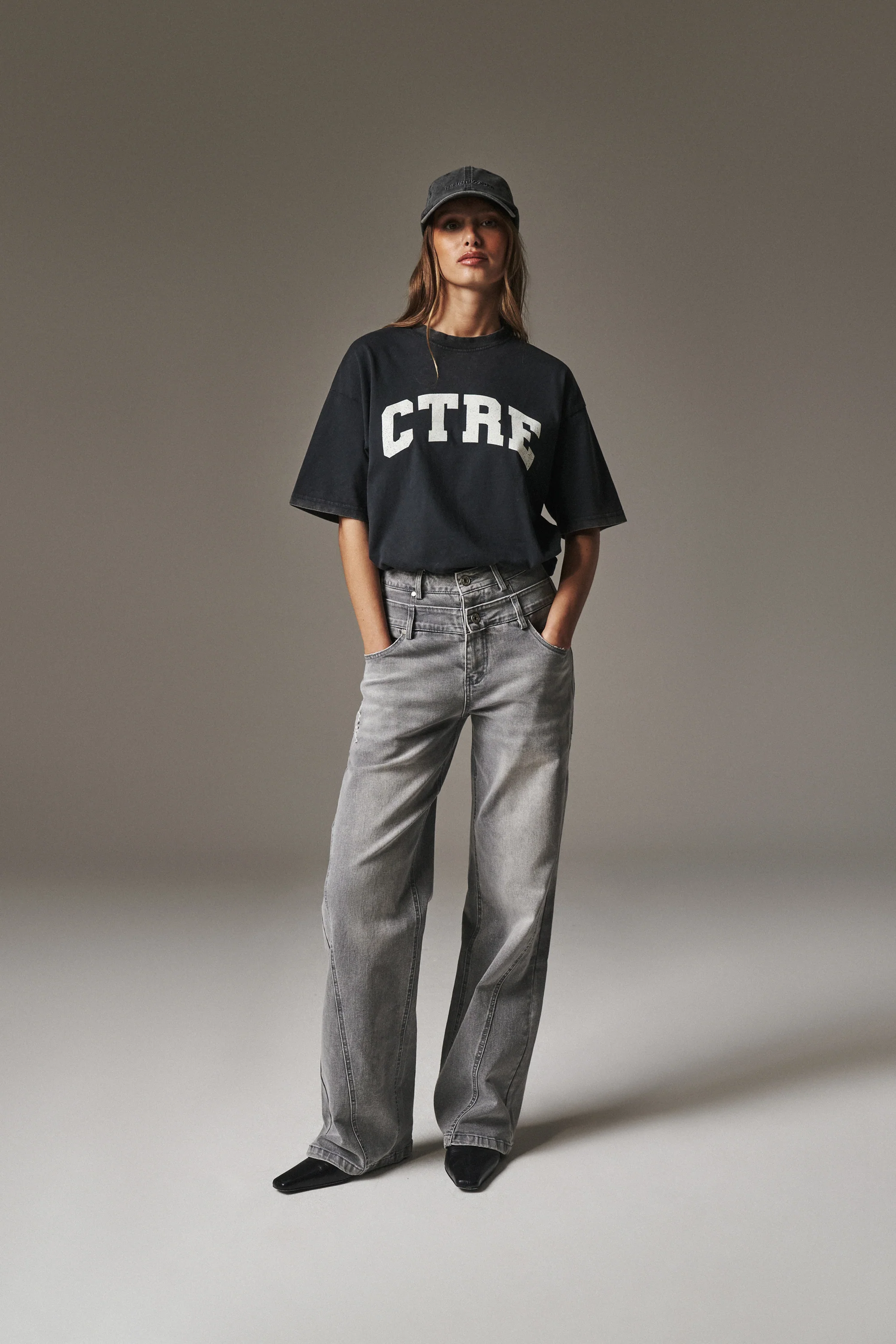 CTRE ACID WASH CRACKED T-SHIRT - ACID WASH