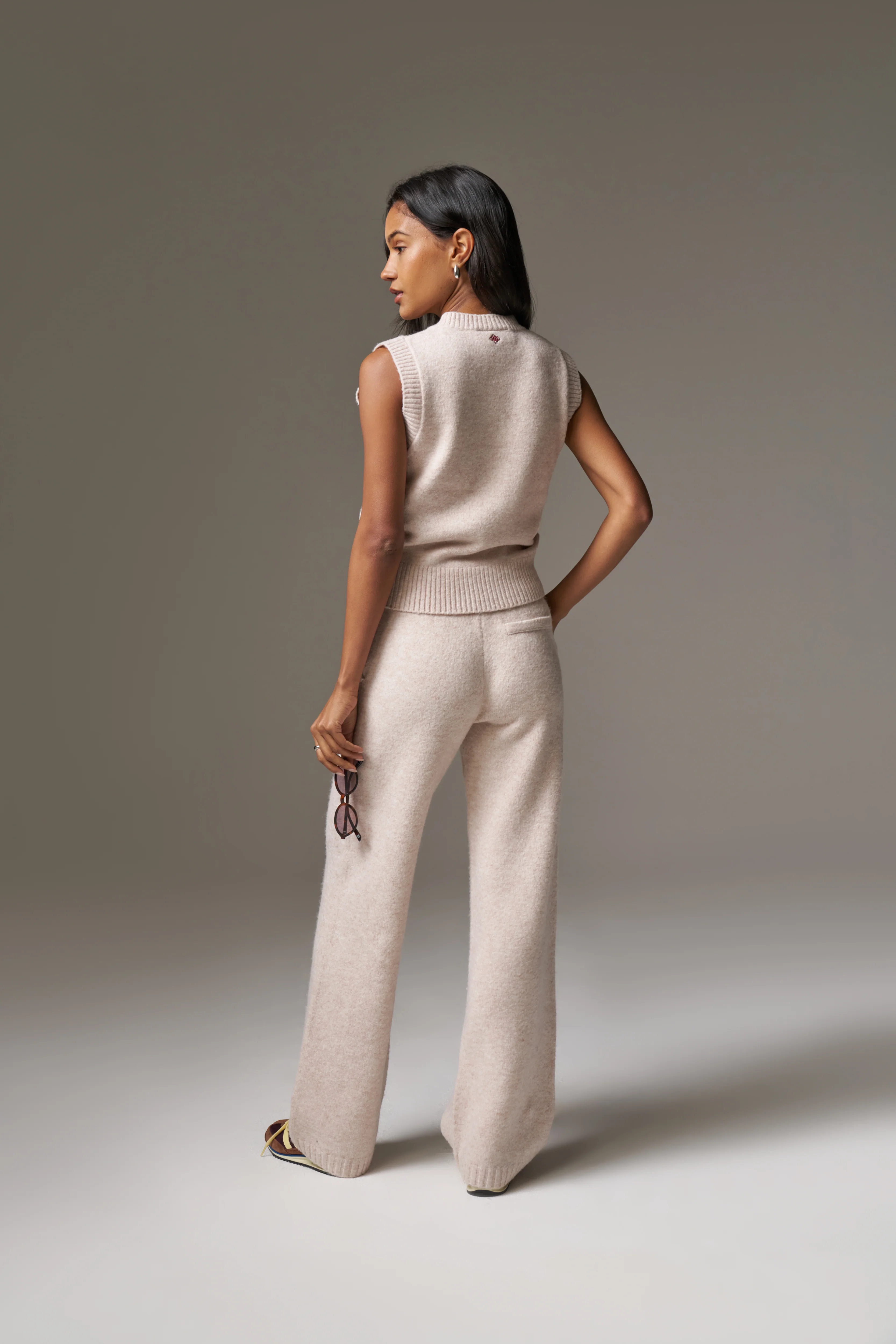 CTRE KNITTED VEST - PINK