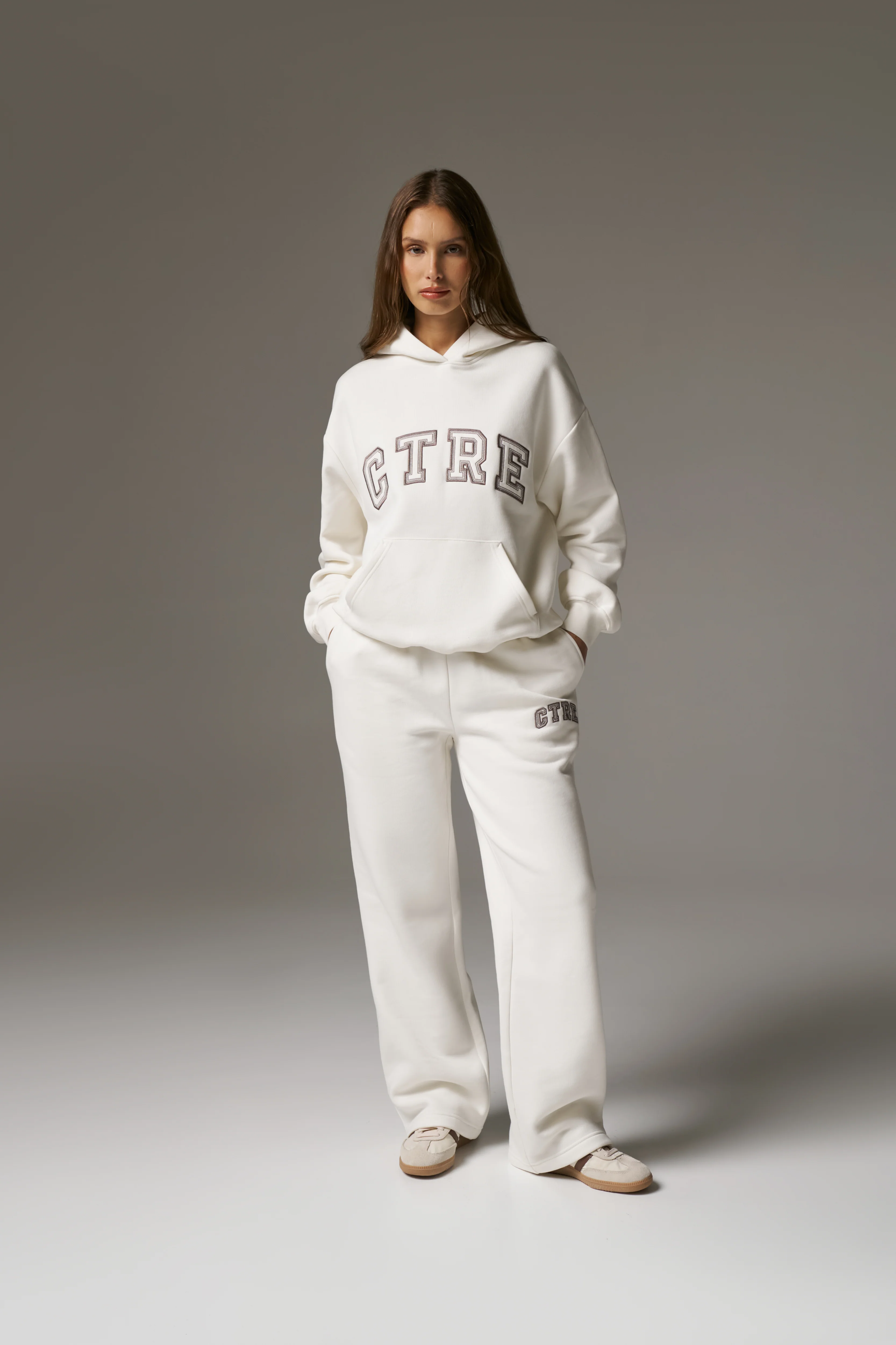 CTRE RELAXED HOODIE - OFF WHITE