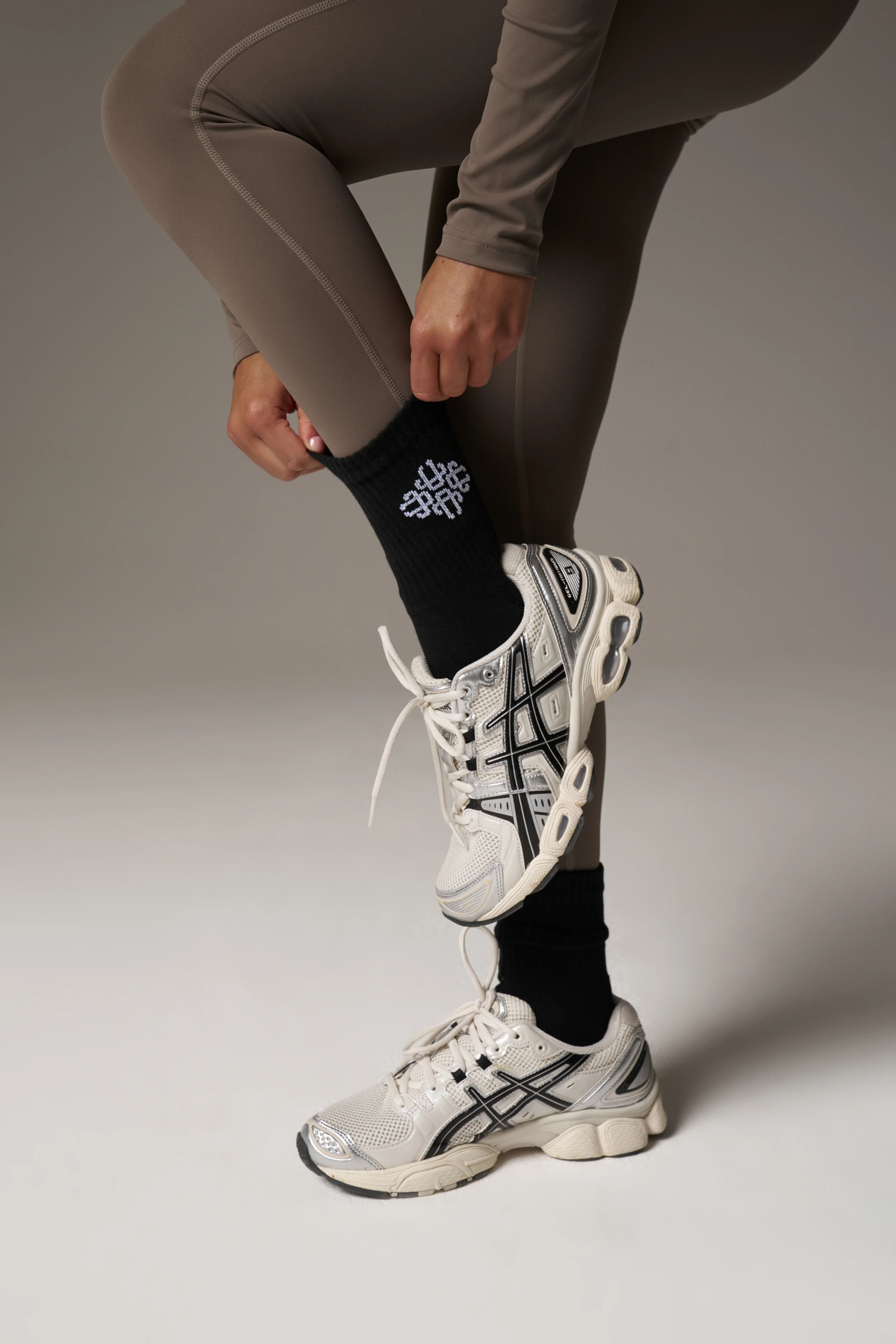 EMBLEM SPORT SOCK - BLACK
