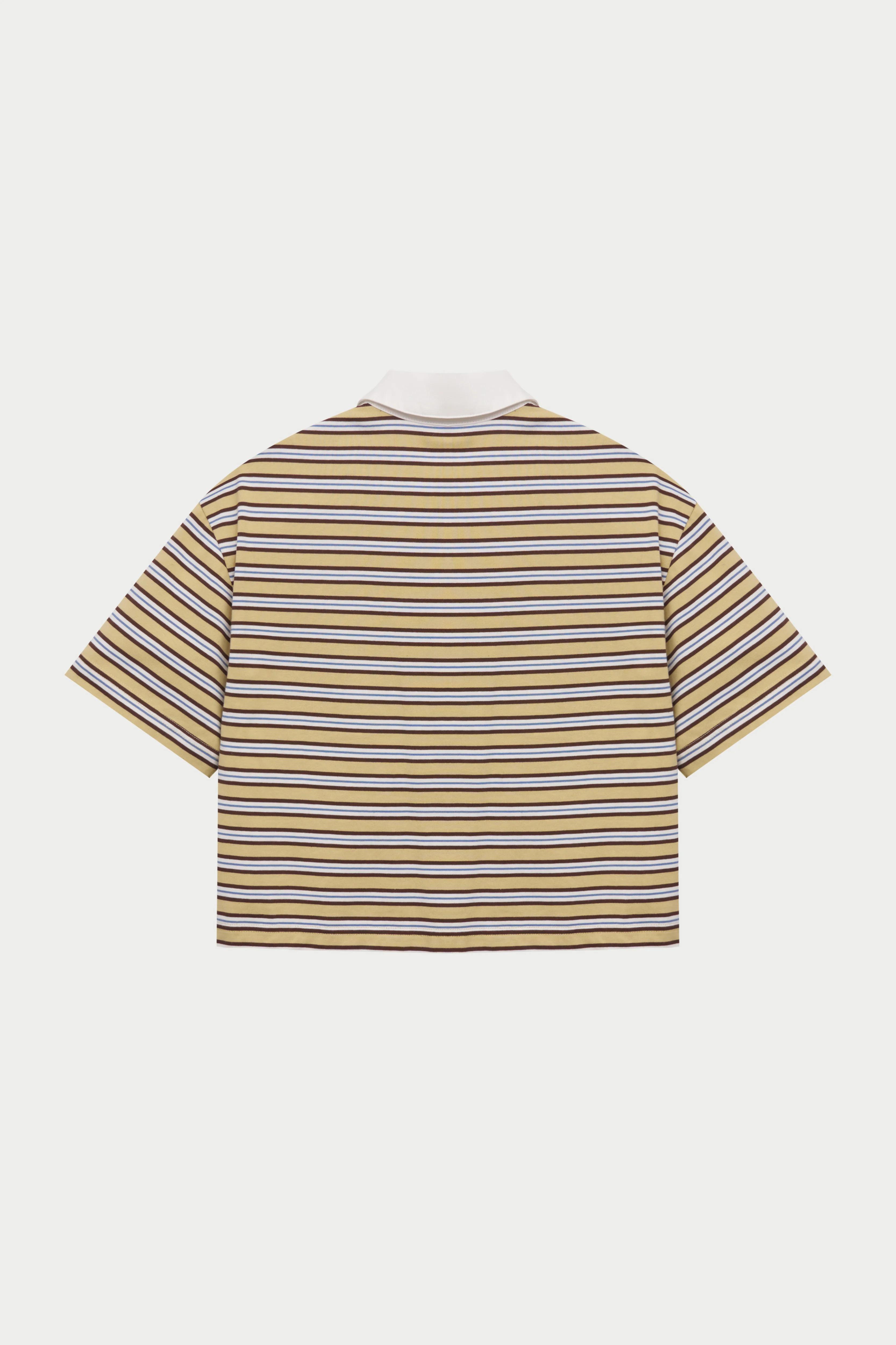 STRIPED POLO TEE - YELLOW