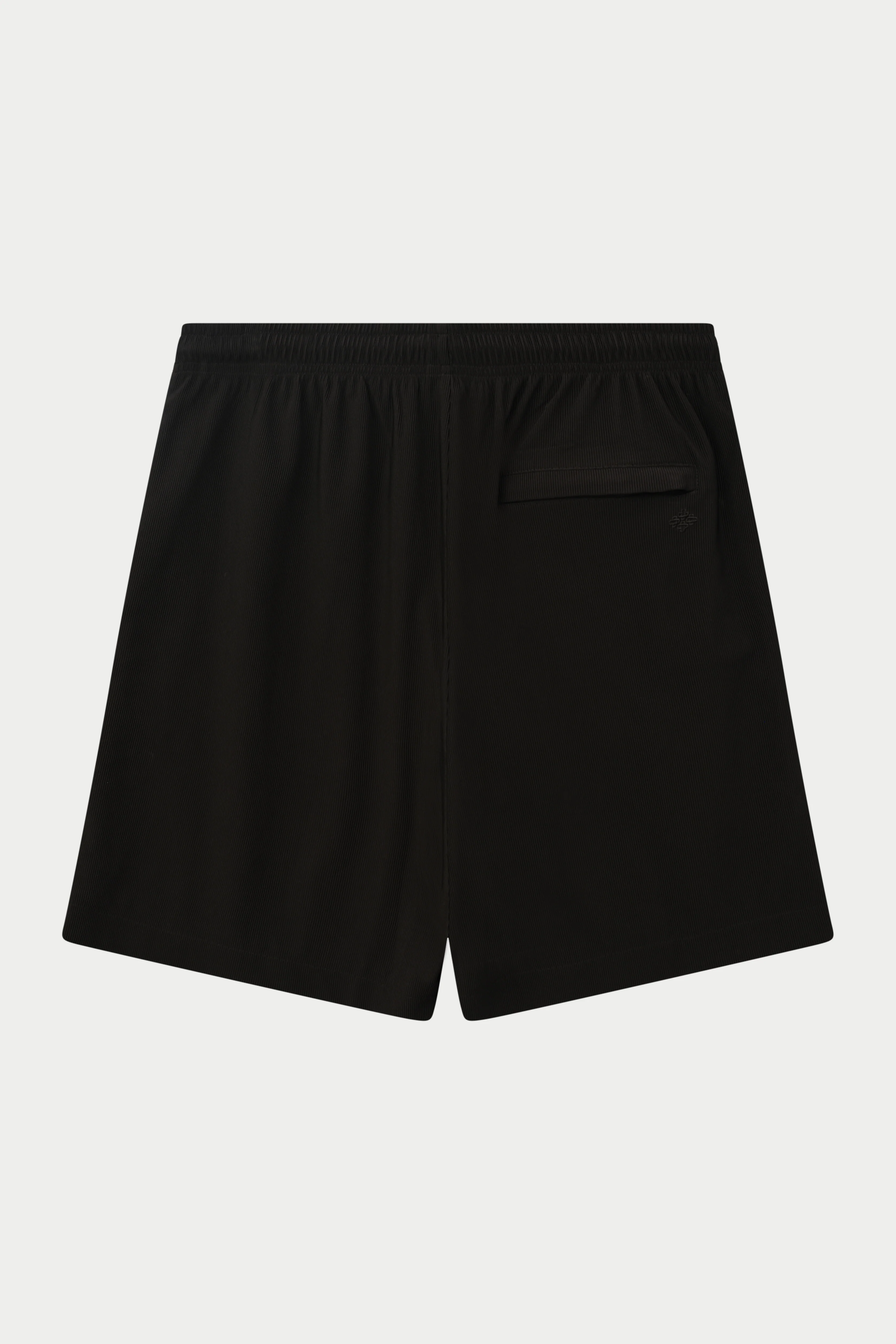 RIBBED SHORTS - BLACK