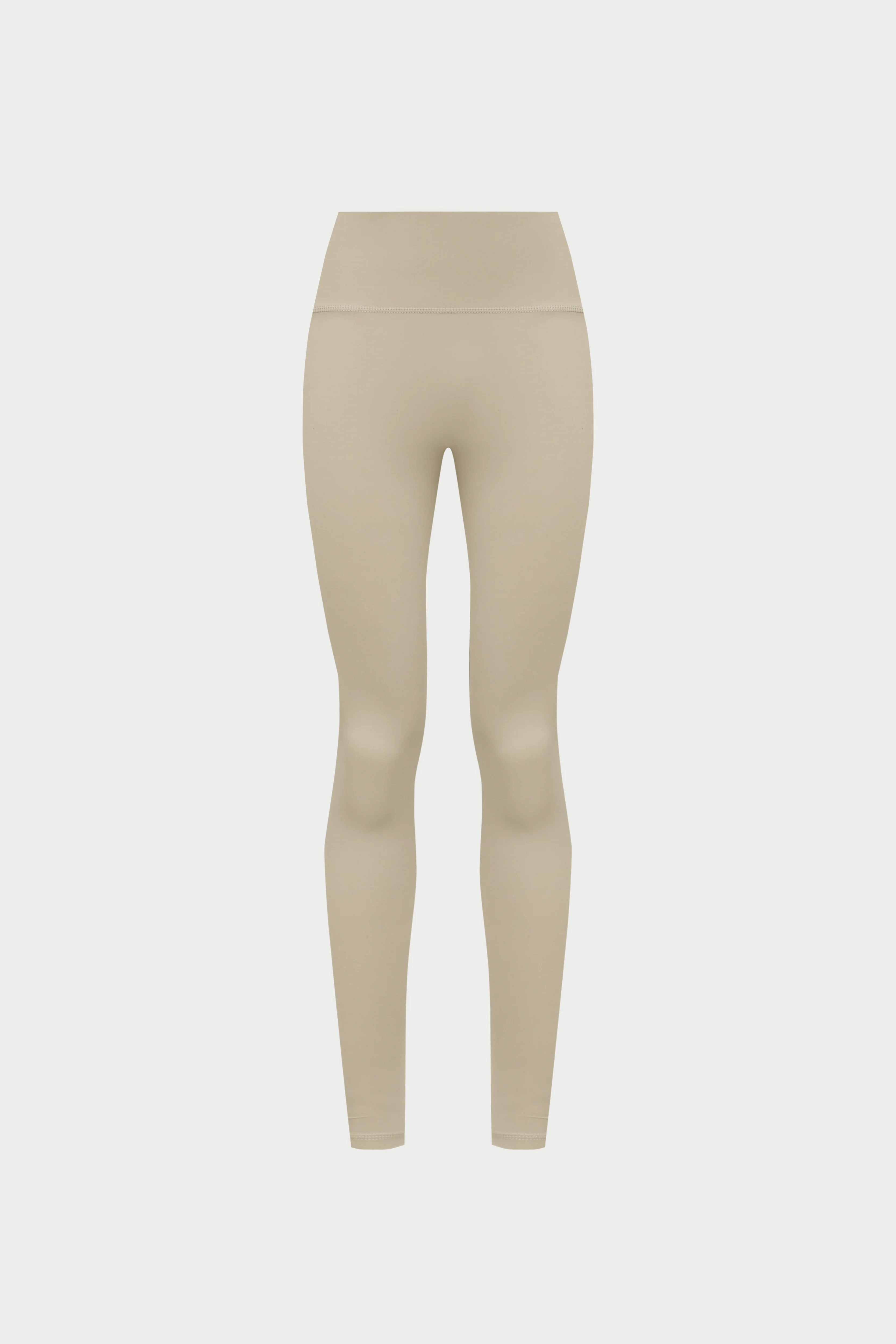 EMBLEM STRETCH SCULPTING LEGGINGS - BEIGE
