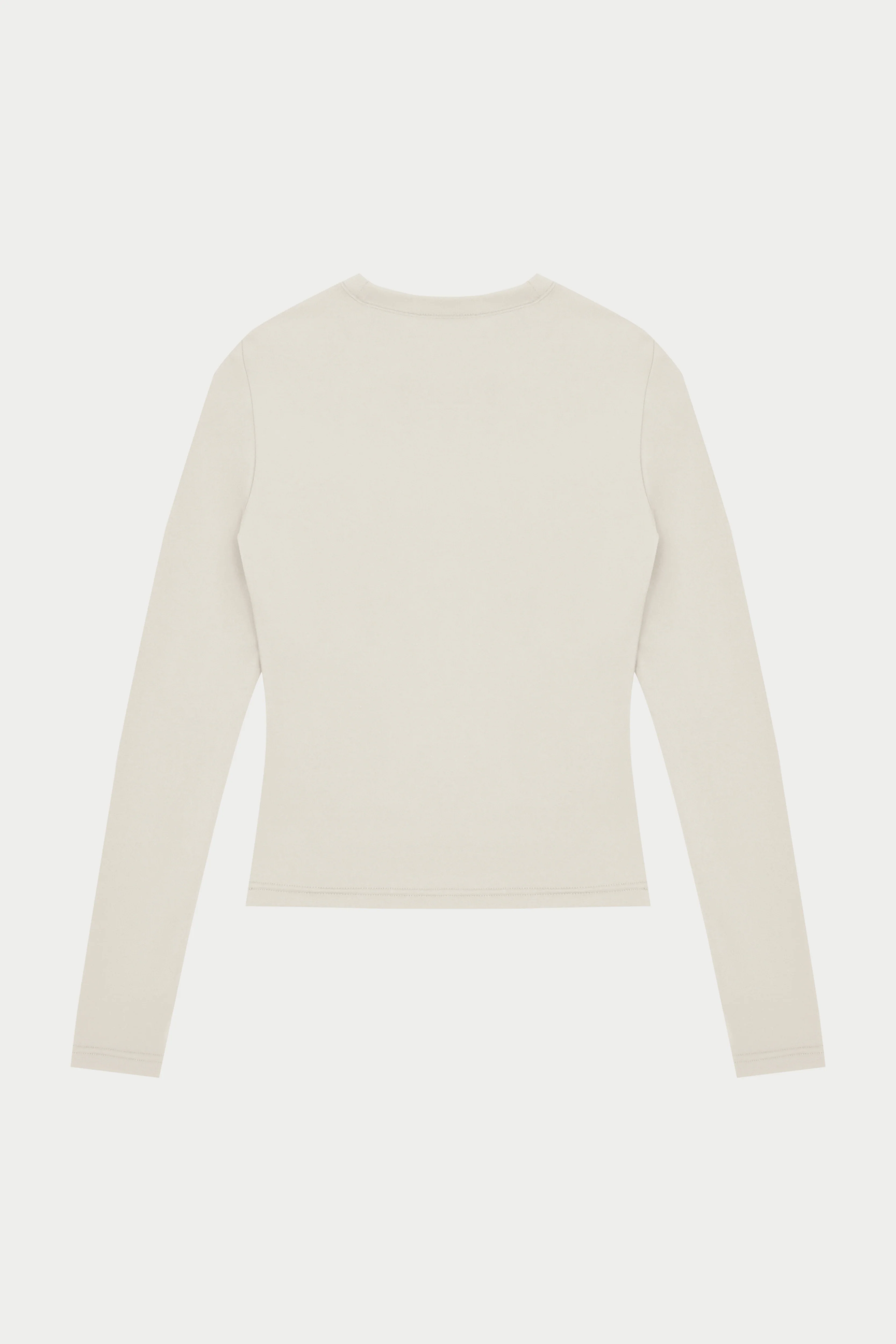 SCULPTING STRETCH LONG SLEEVE TOP - BONE