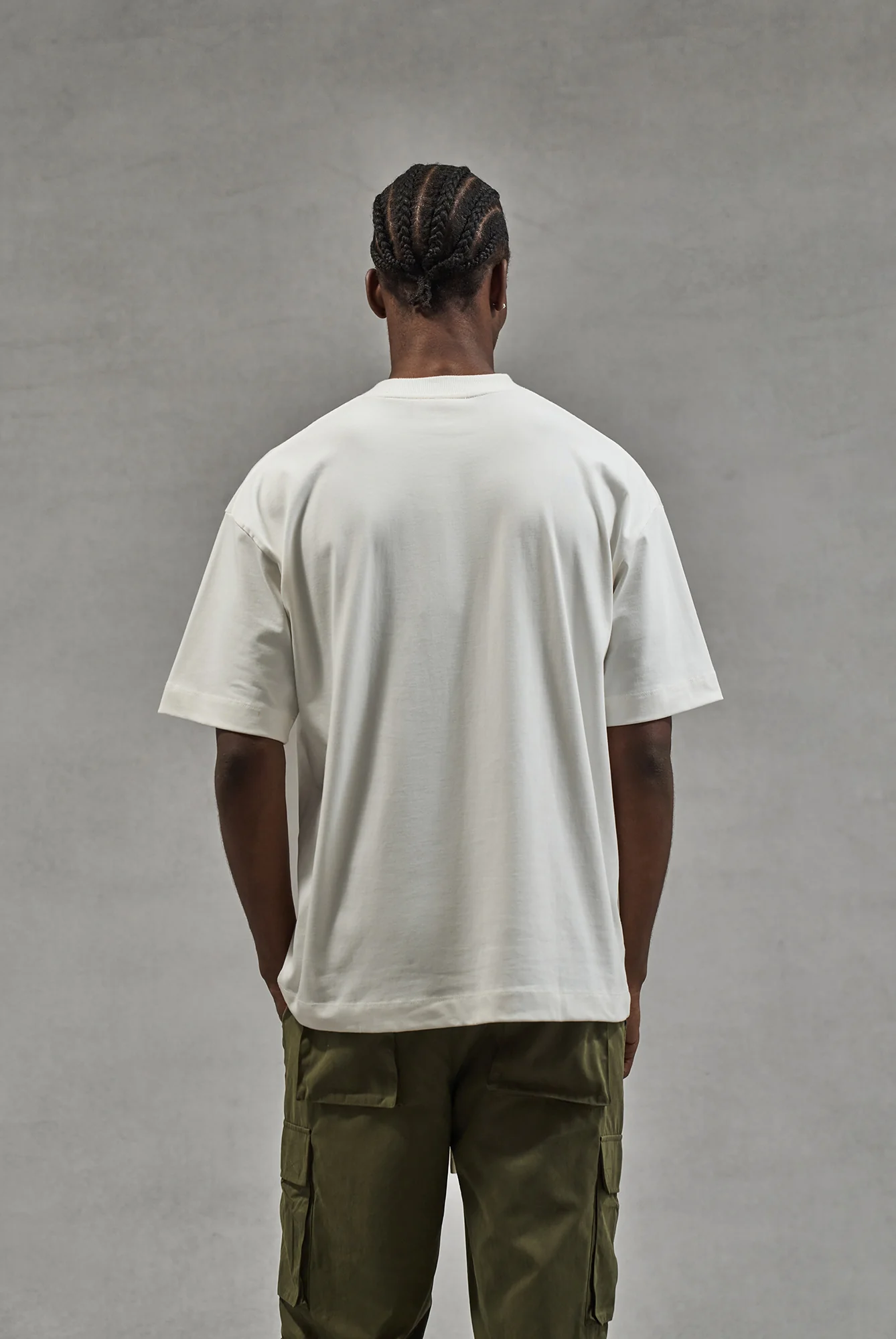 SCRIPT EMBROIDERED T-SHIRT - OFF WHITE