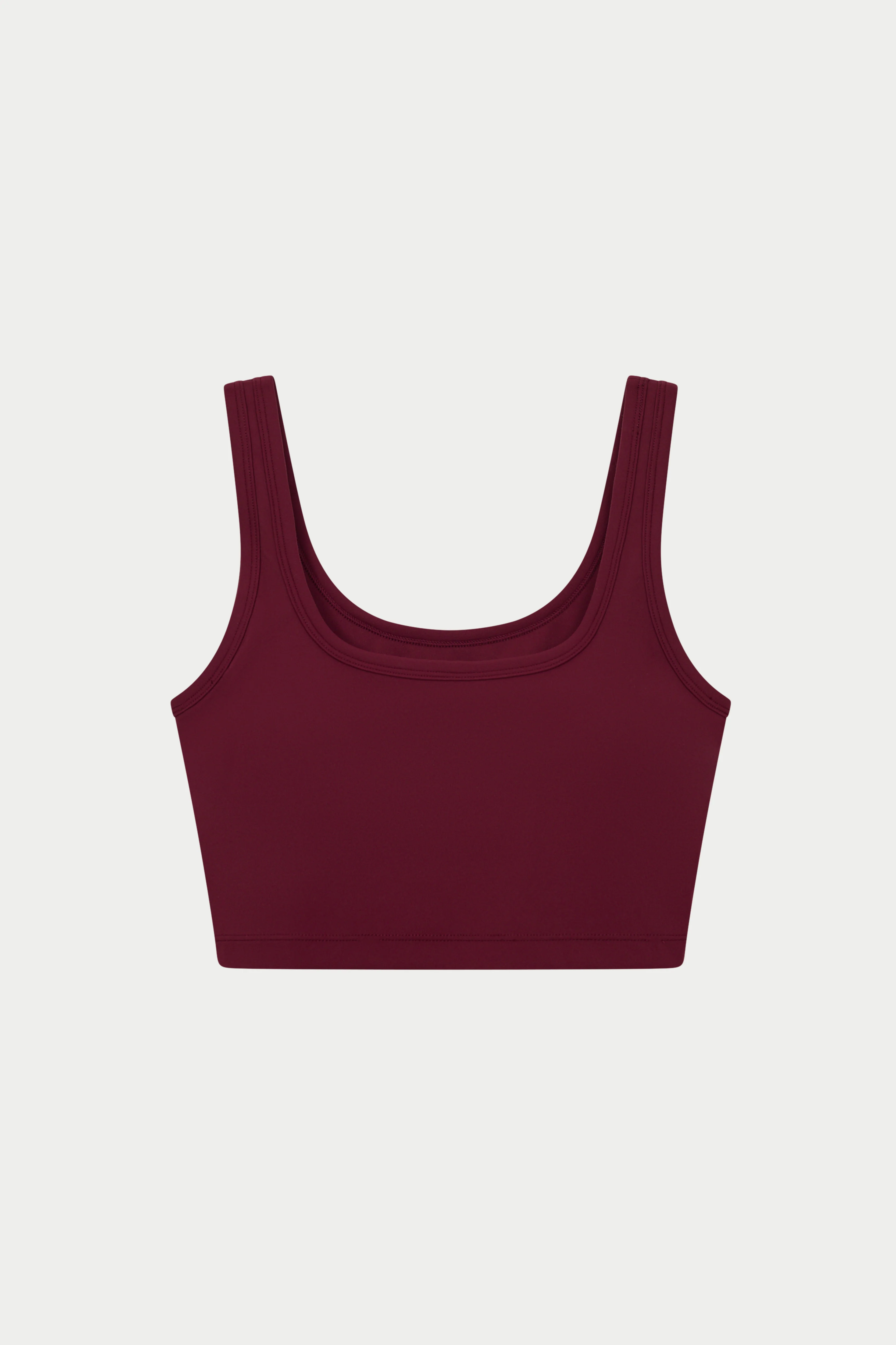 SCULPTING STRETCH EMBLEM SPORTS BRA - BURGUNDY
