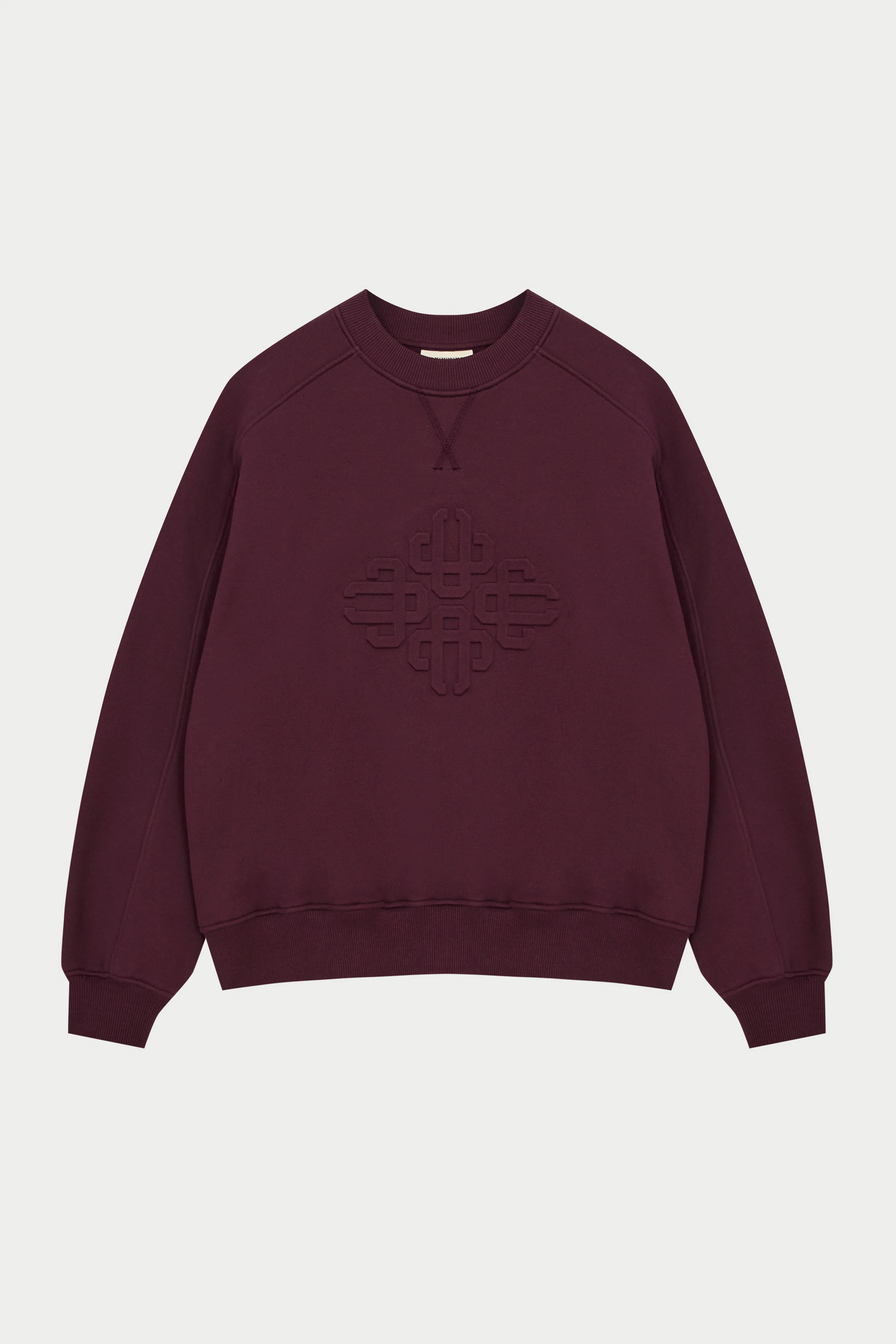 EMBOSSED SWEATSHIRT - PURPLE