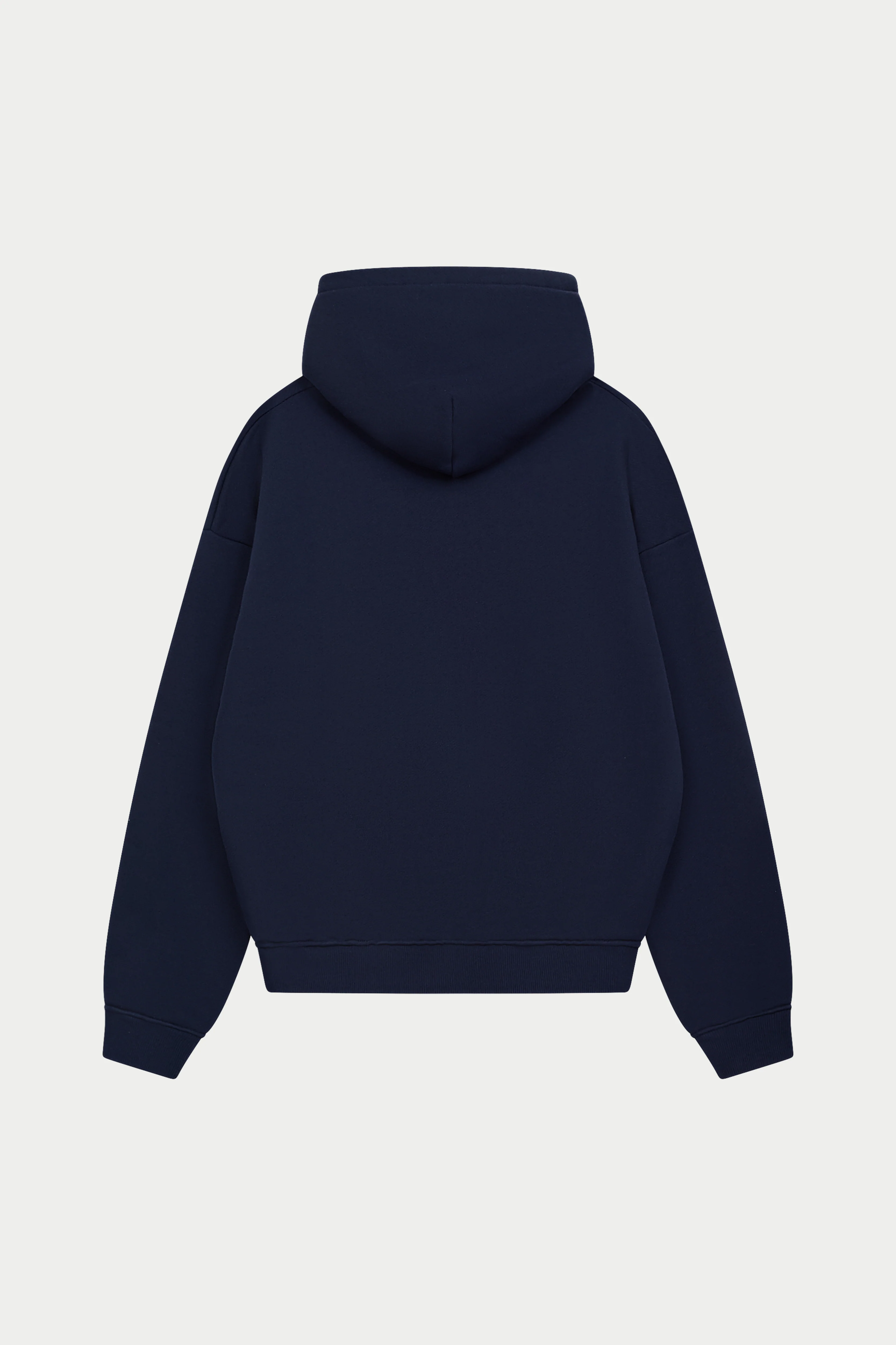 HEAVYWEIGHT MONOGRAM EMBLEM HOODIE - NAVY