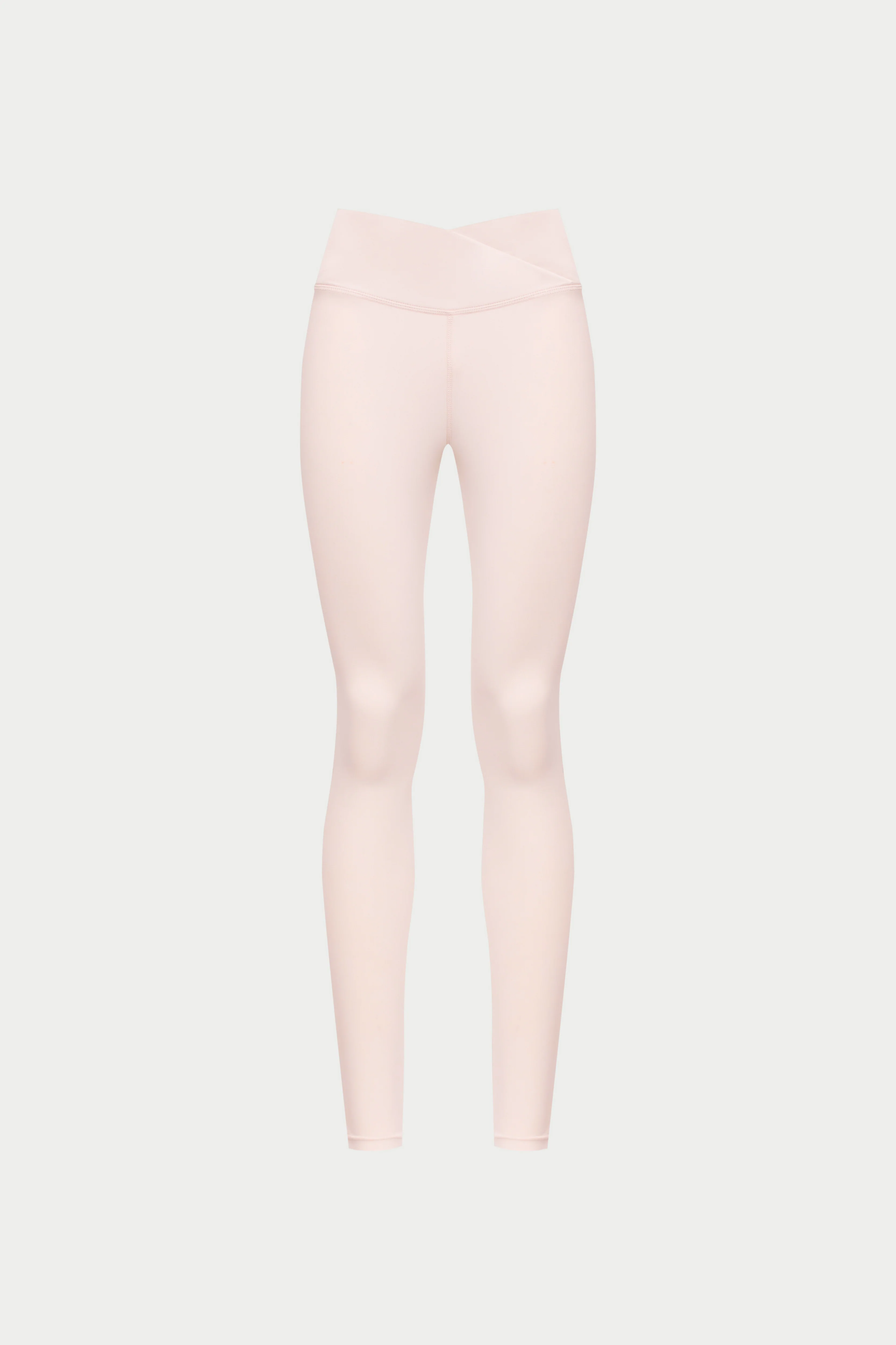 SCULPTING STRETCH CROSSOVER WAISTBAND LEGGINGS - PINK