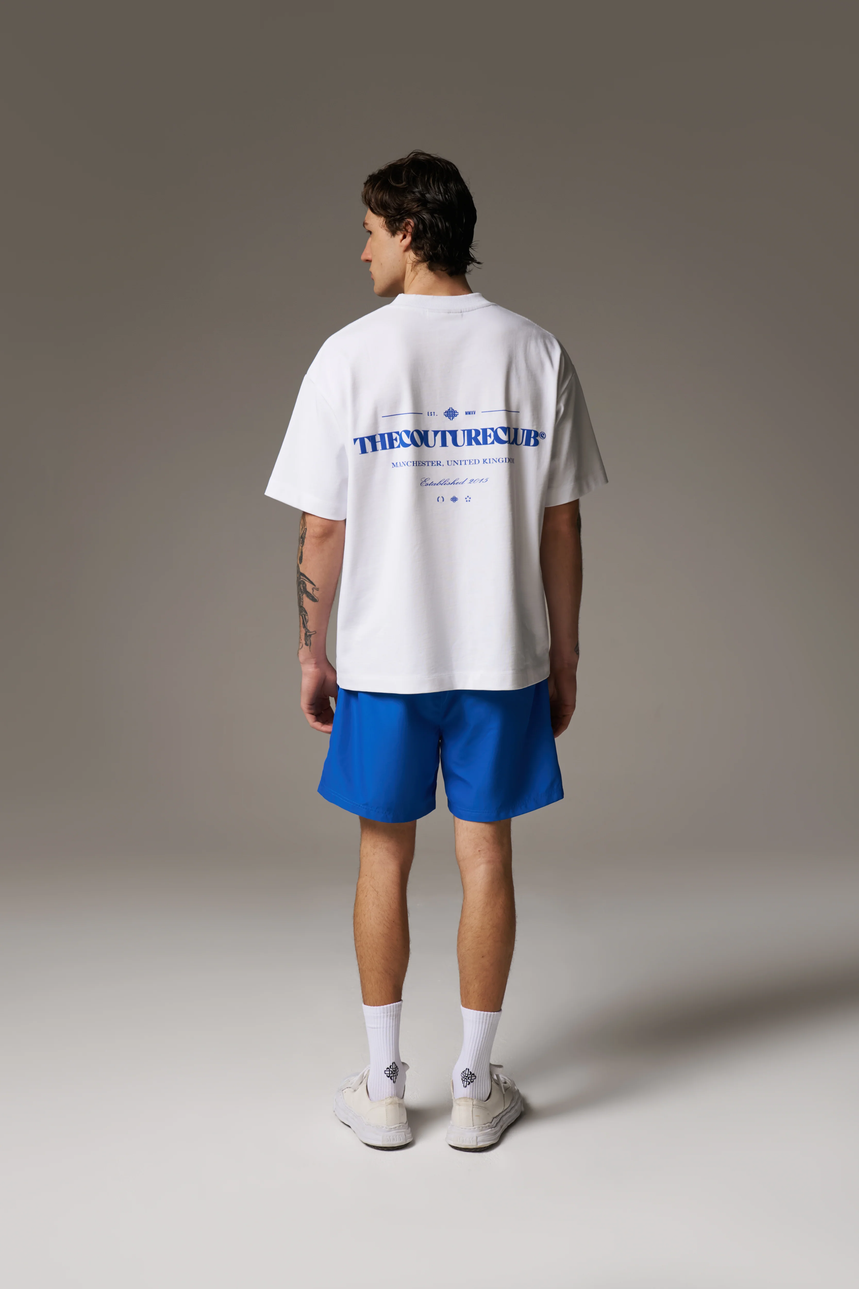 COPYRIGHT MULTI GRAPHIC T-SHIRT - COBALT