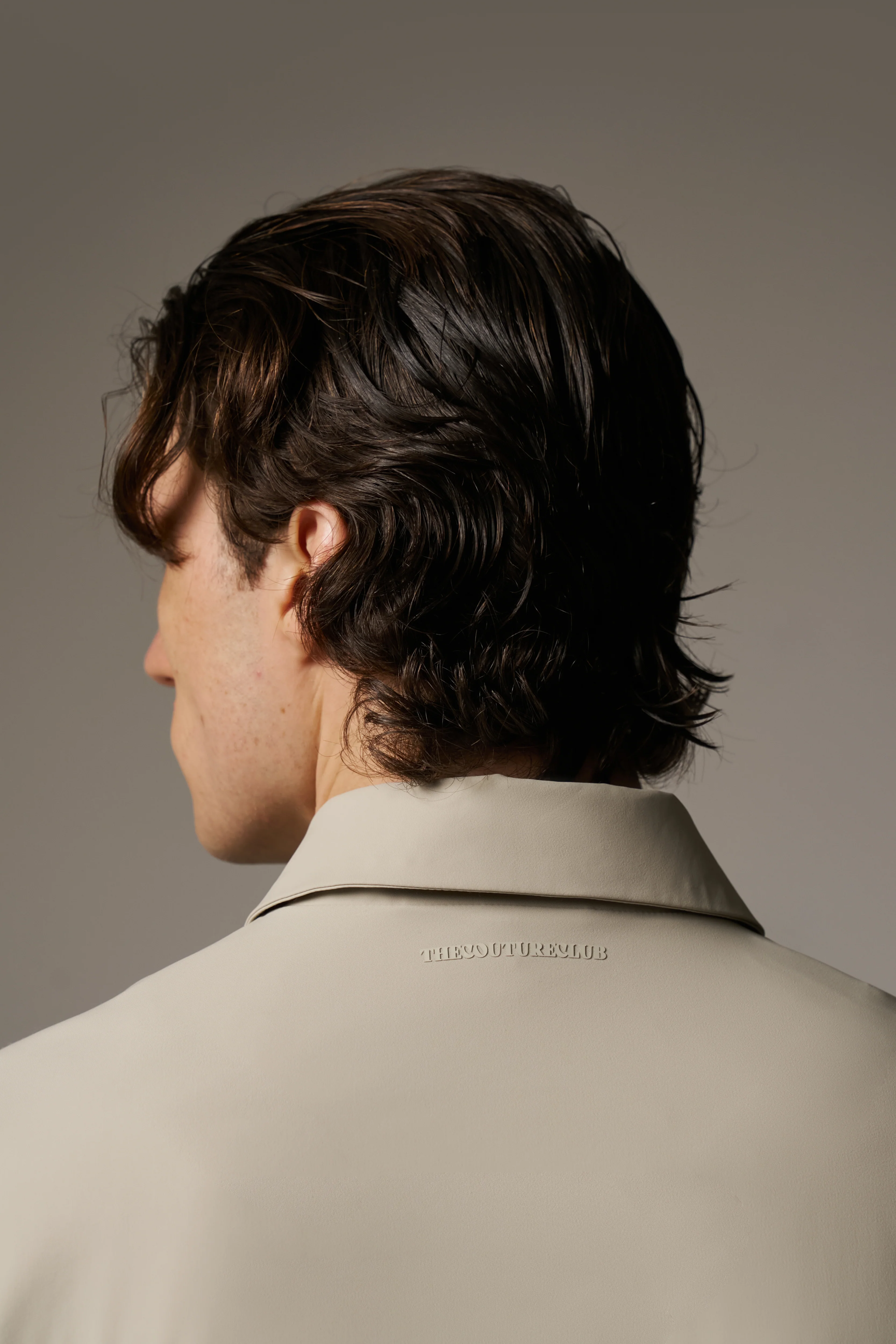 NYLON DRAWCORD SHIRT - STONE