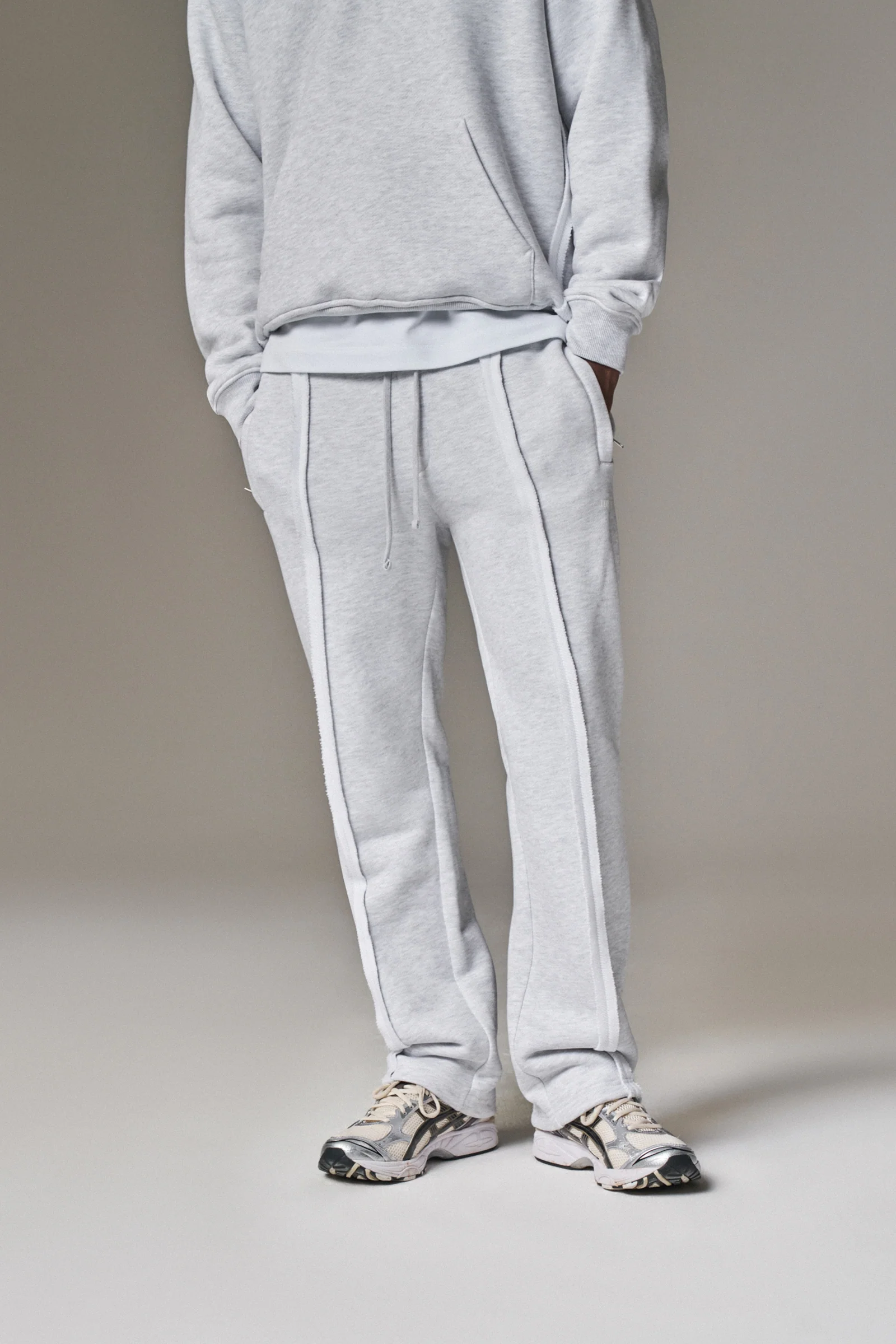 COPYRIGHT STRAIGHT LEG JOGGERS - GREY MARL