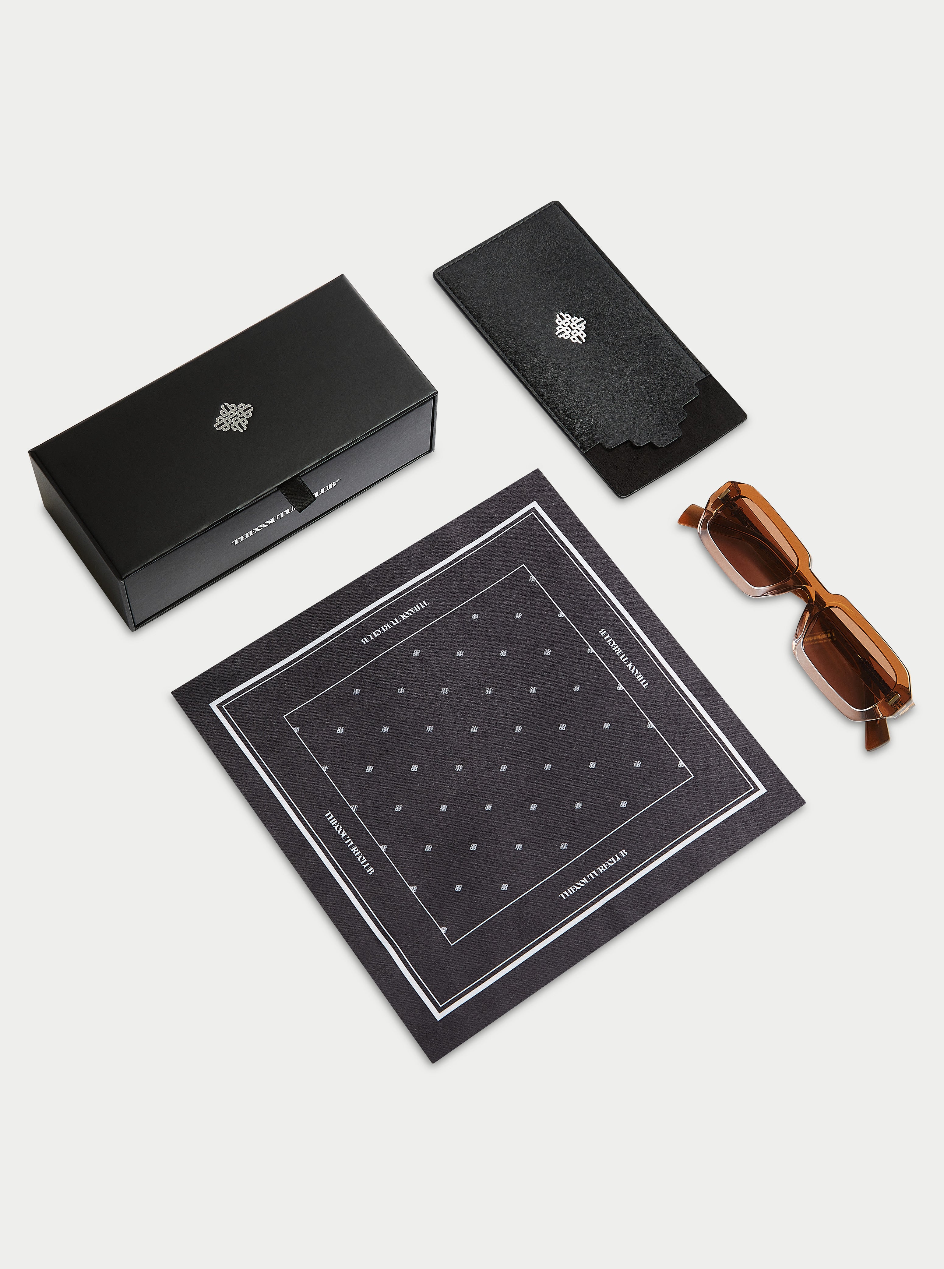 EMBLEM SUNGLASSES - BROWN