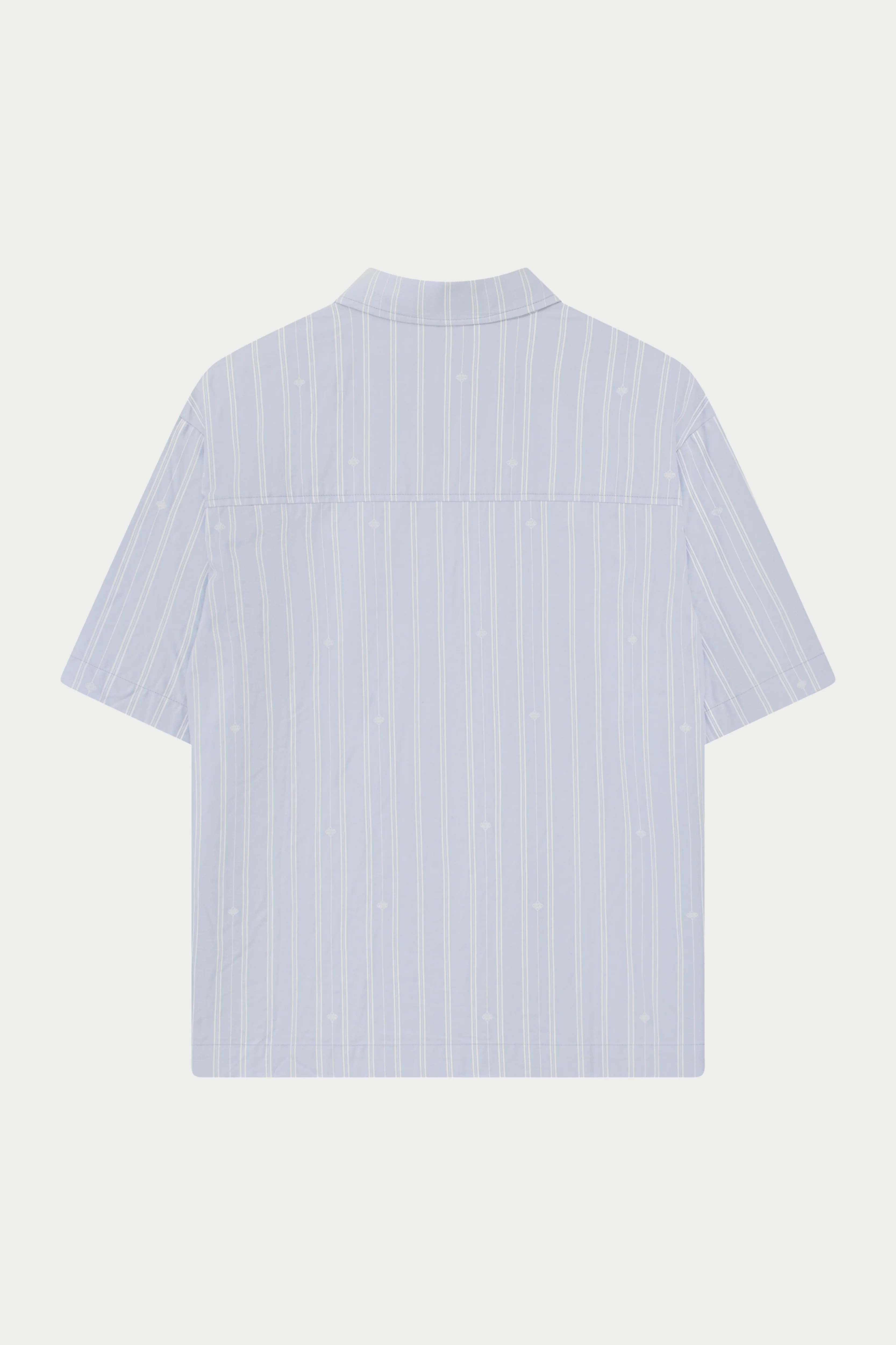 EMBLEM STRIPE SHIRT - BLUE