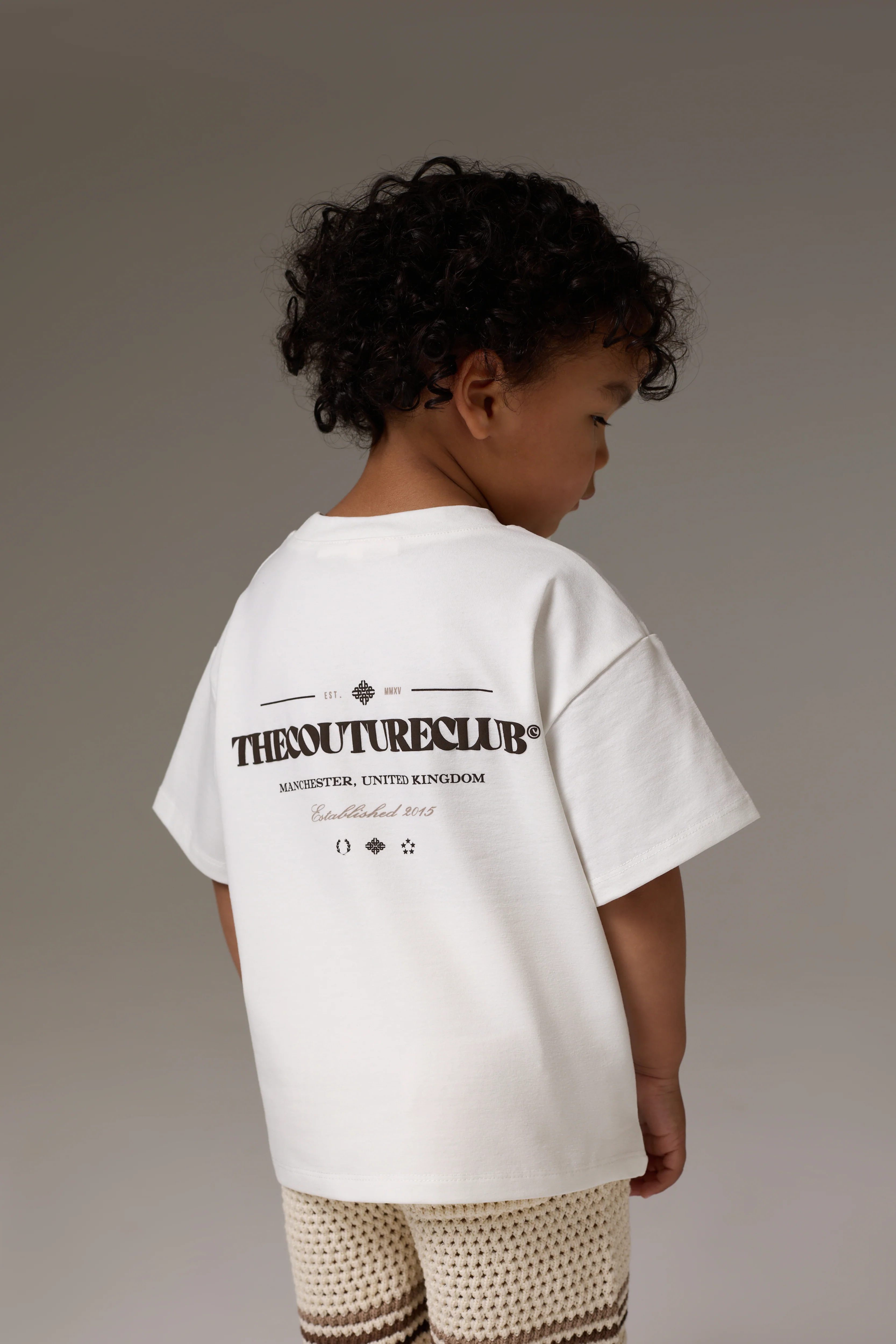 KIDS COPYRIGHT MULTI GRAPHIC T-SHIRT - OFF WHITE