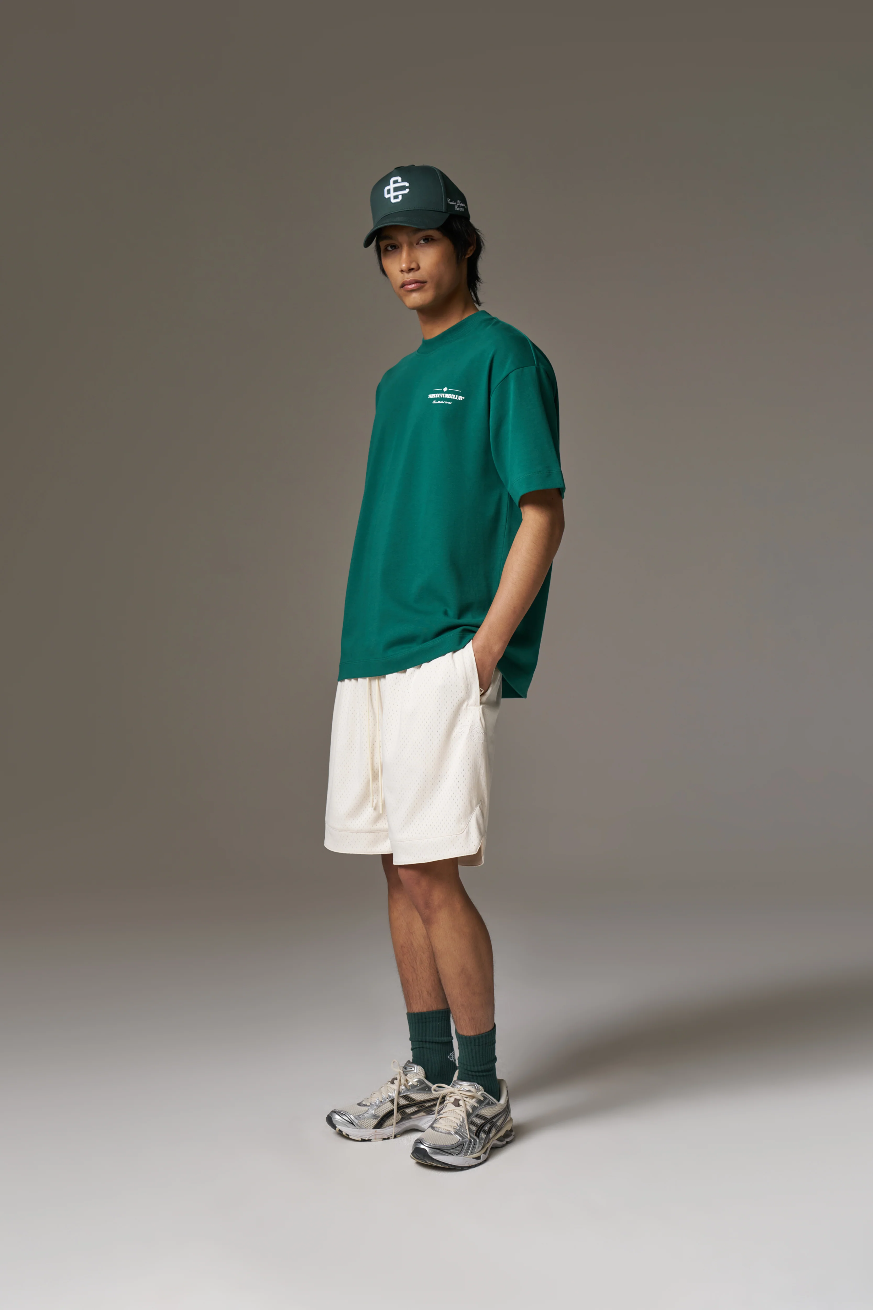 COPYRIGHT MULTI GRAPHIC T-SHIRT - FOREST GREEN