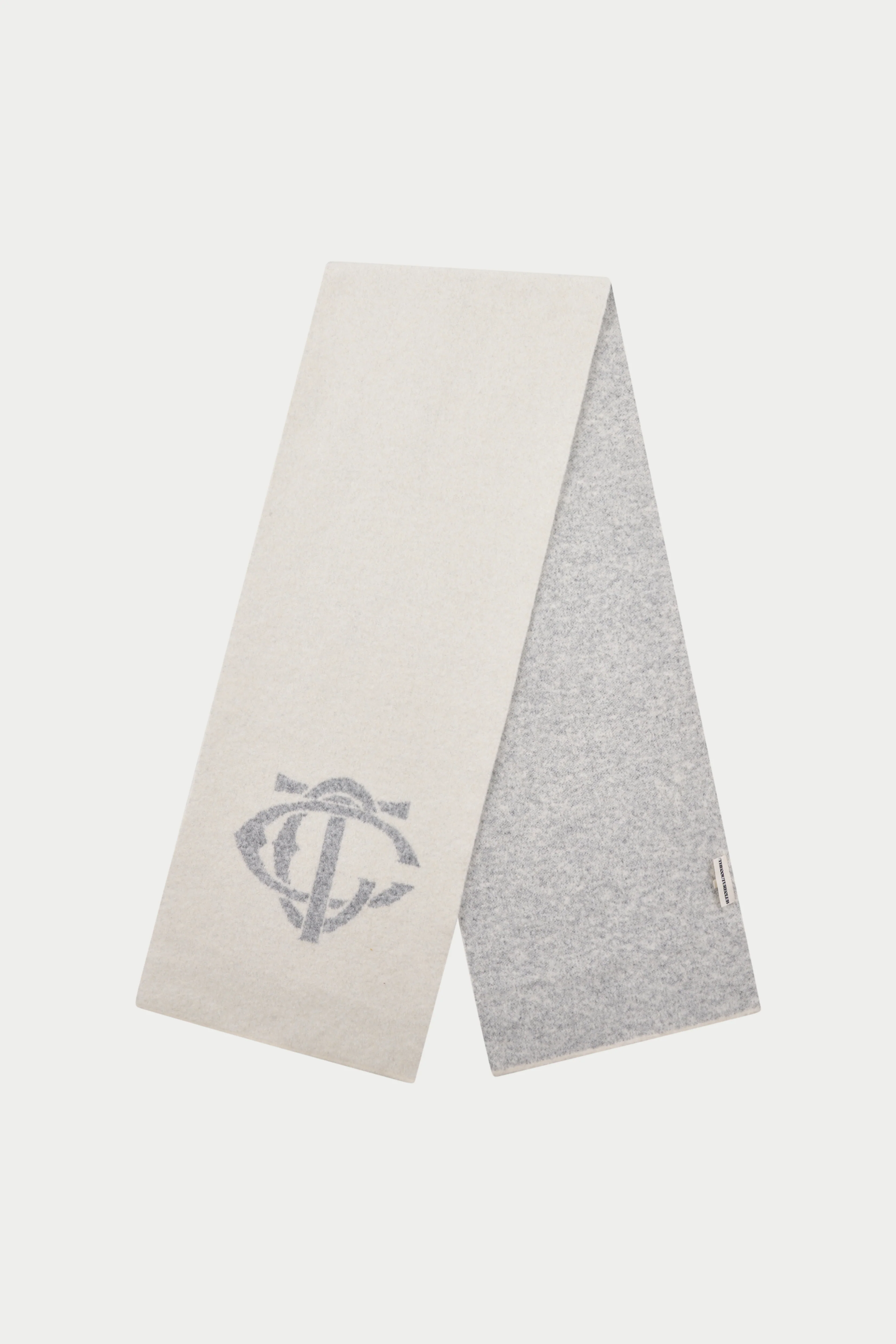 MONOGRAM EMBLEM SCARF - OFF WHITE