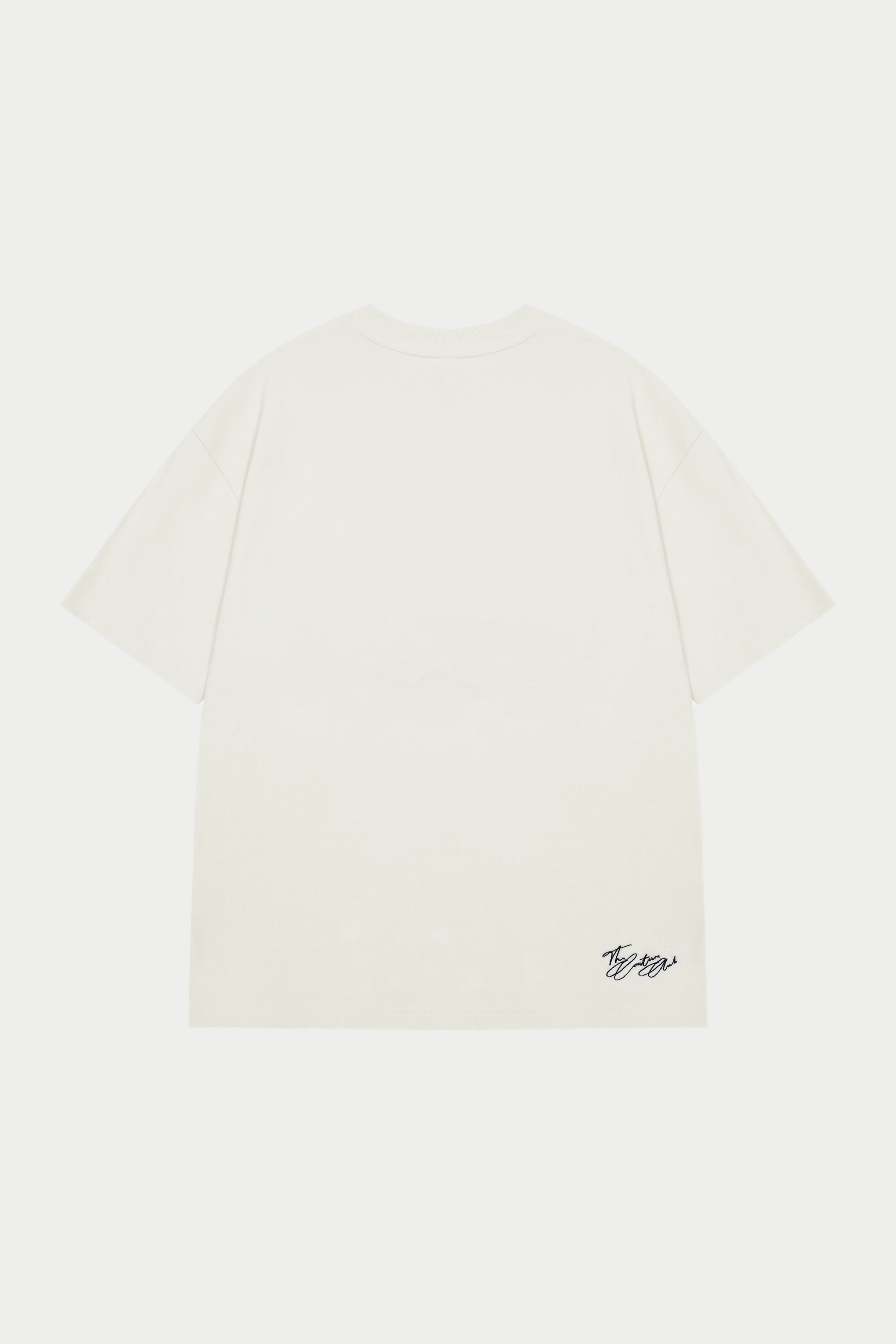 FINE GAUGE KNIT T-SHIRT - OFF WHITE
