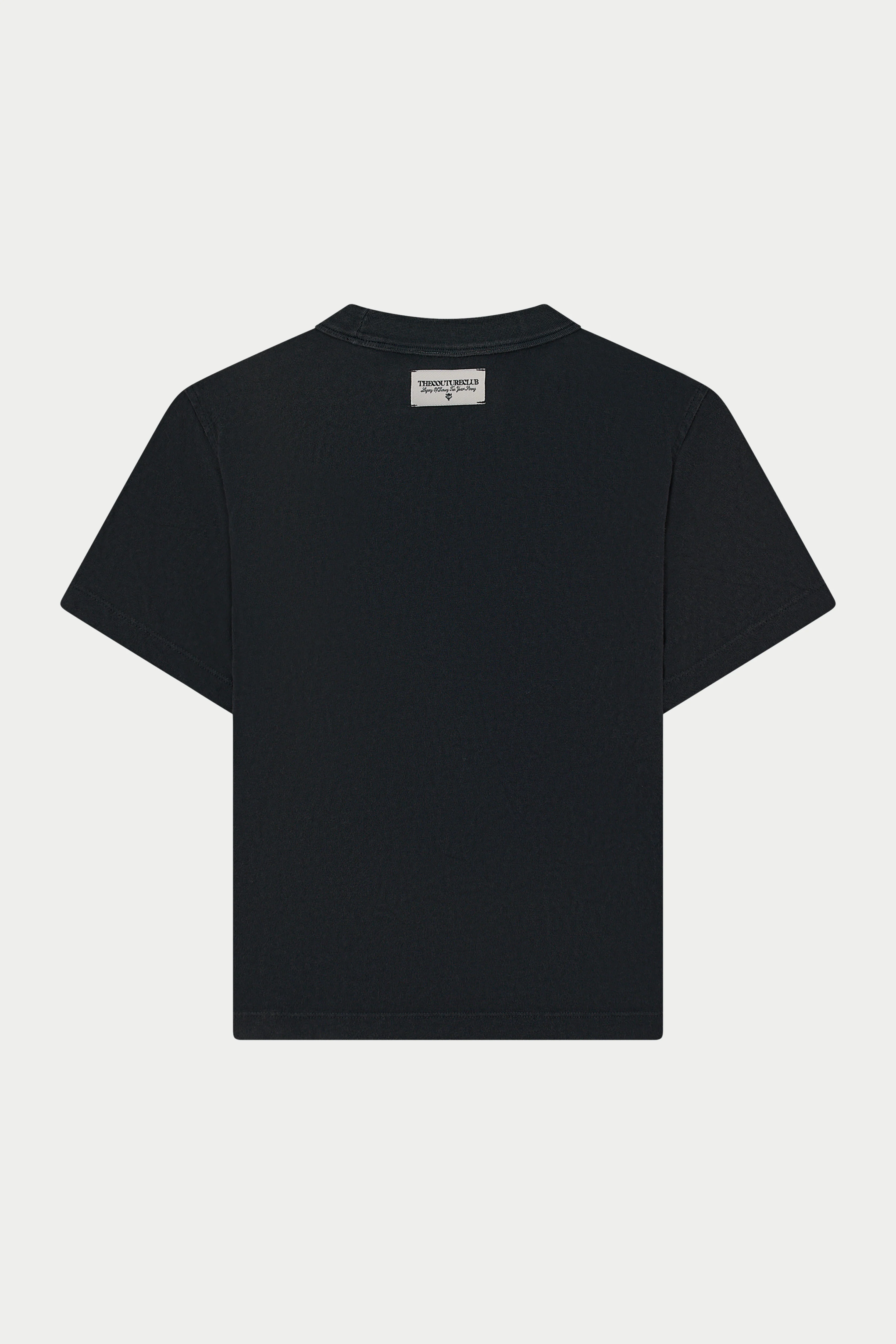 SHADOW PRINT EMBLEM T-SHIRT - WASHED BLACK
