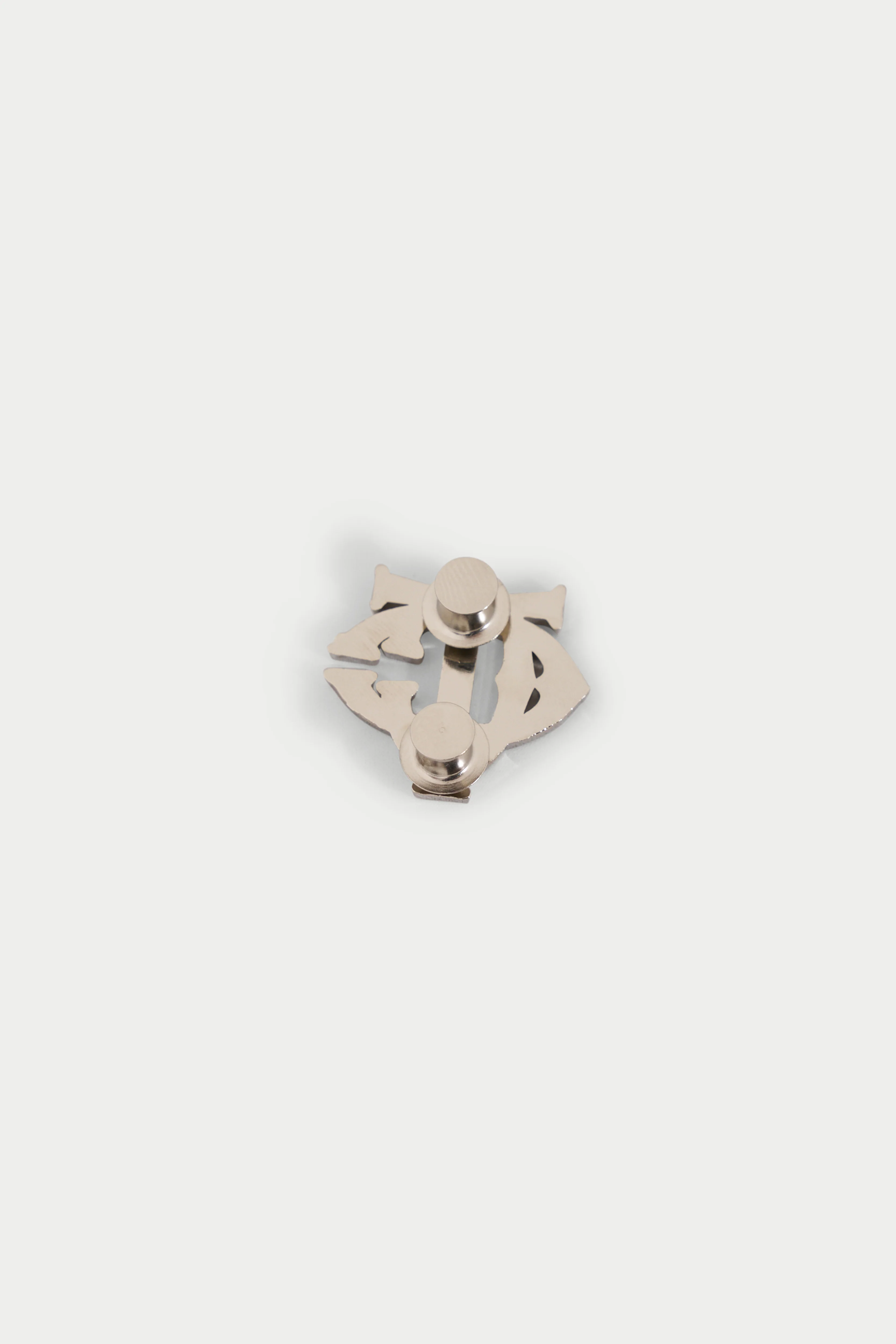 MONOGRAM PIN BADGE - SILVER