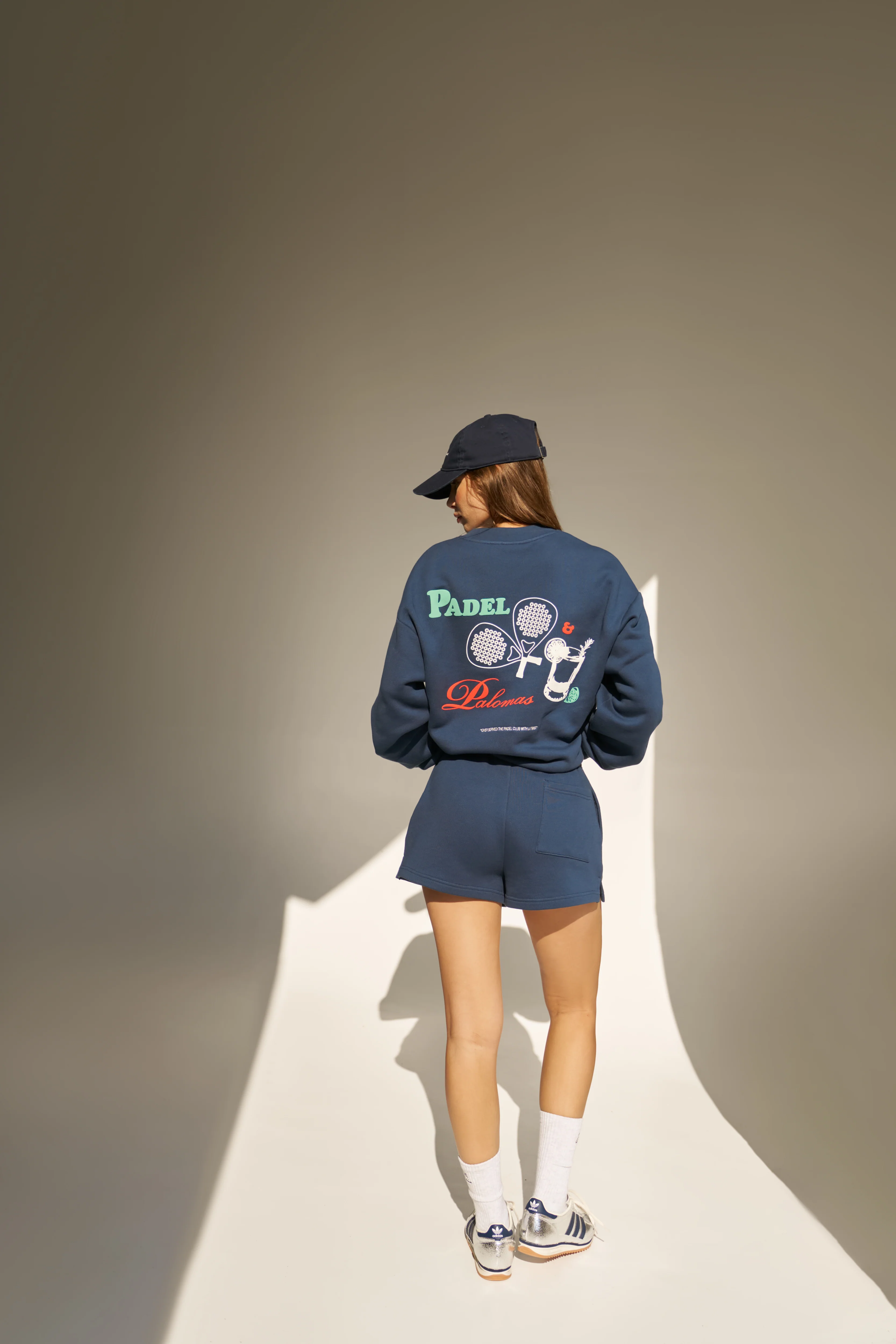 PADEL & PALOMAS JERSEY SHORTS - NAVY