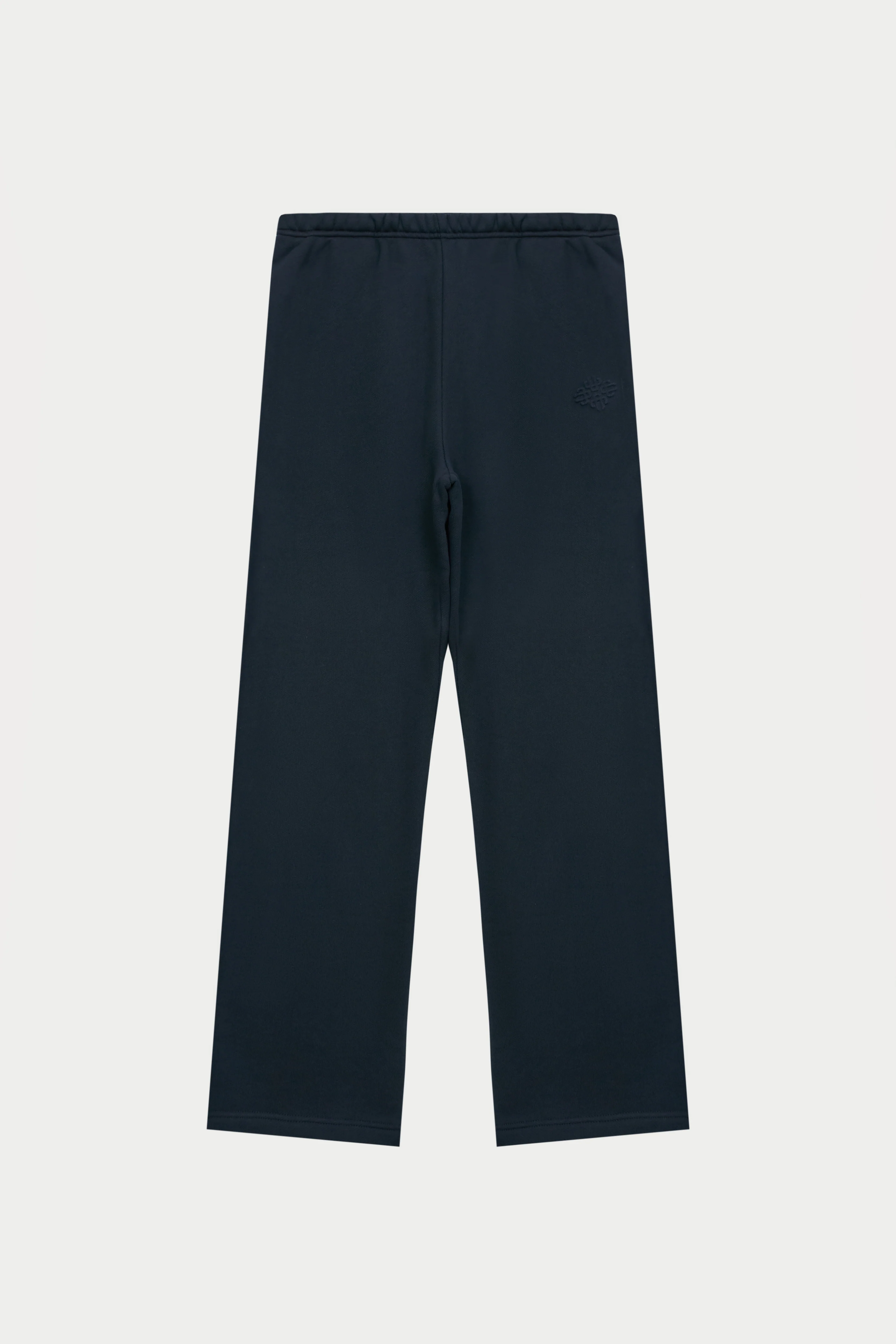 EMBOSSED STRAIGHT LEG JOGGERS - NAVY