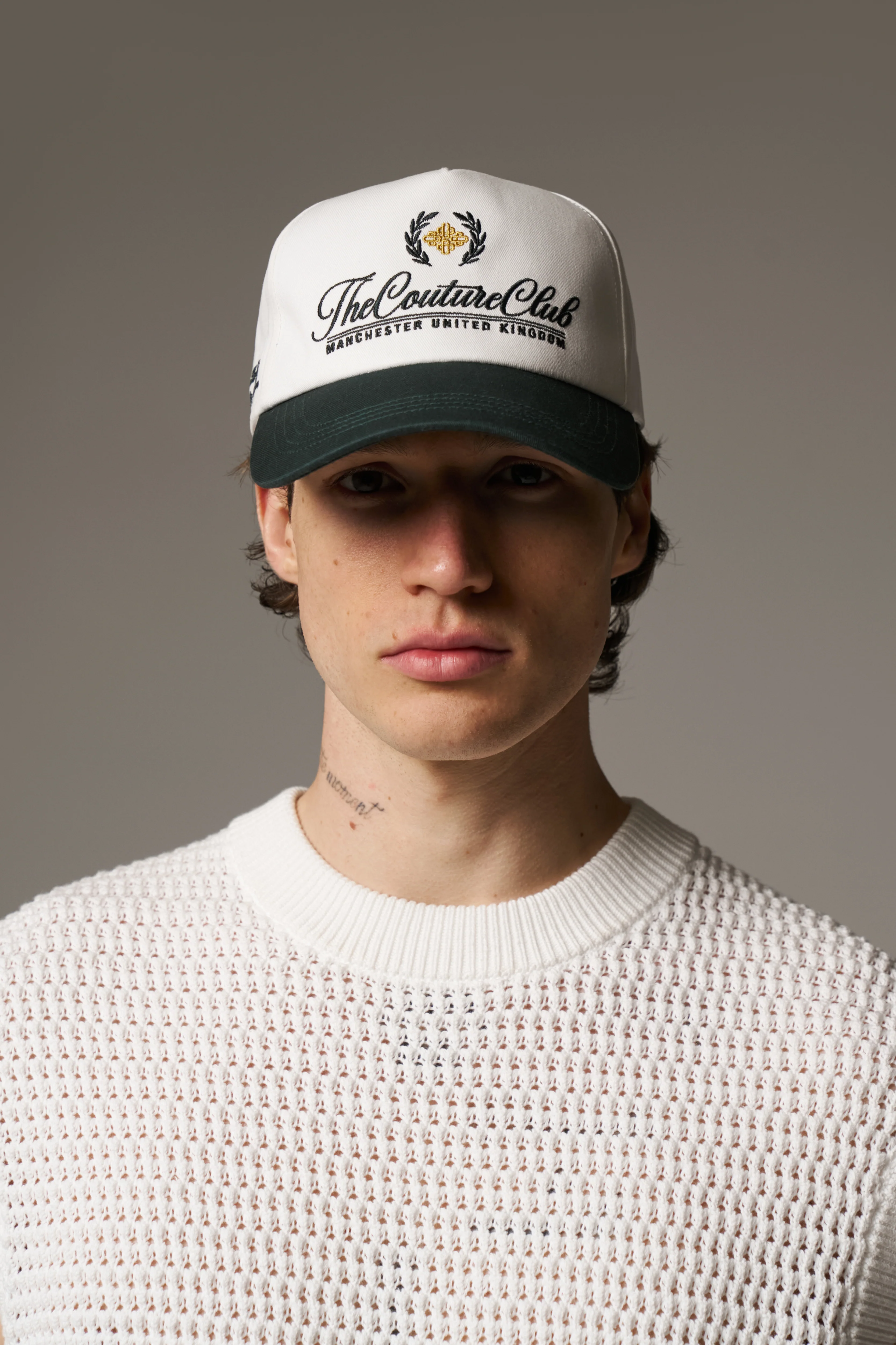 LAUREL EMBROIDERY CAP - FOREST GREEN