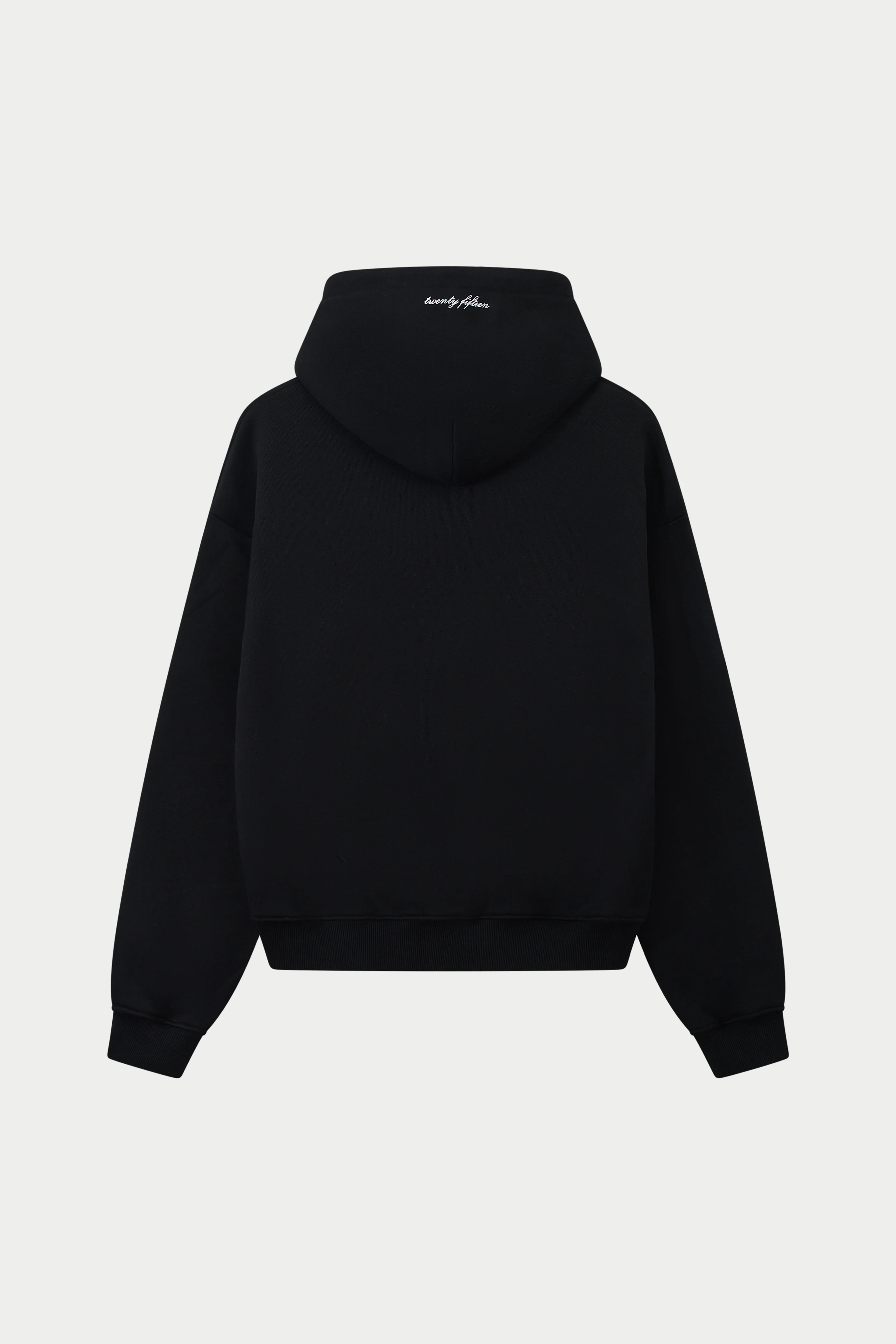 DESIGN DEPARTMENT CHEST PRINT HOODIE - BLACK